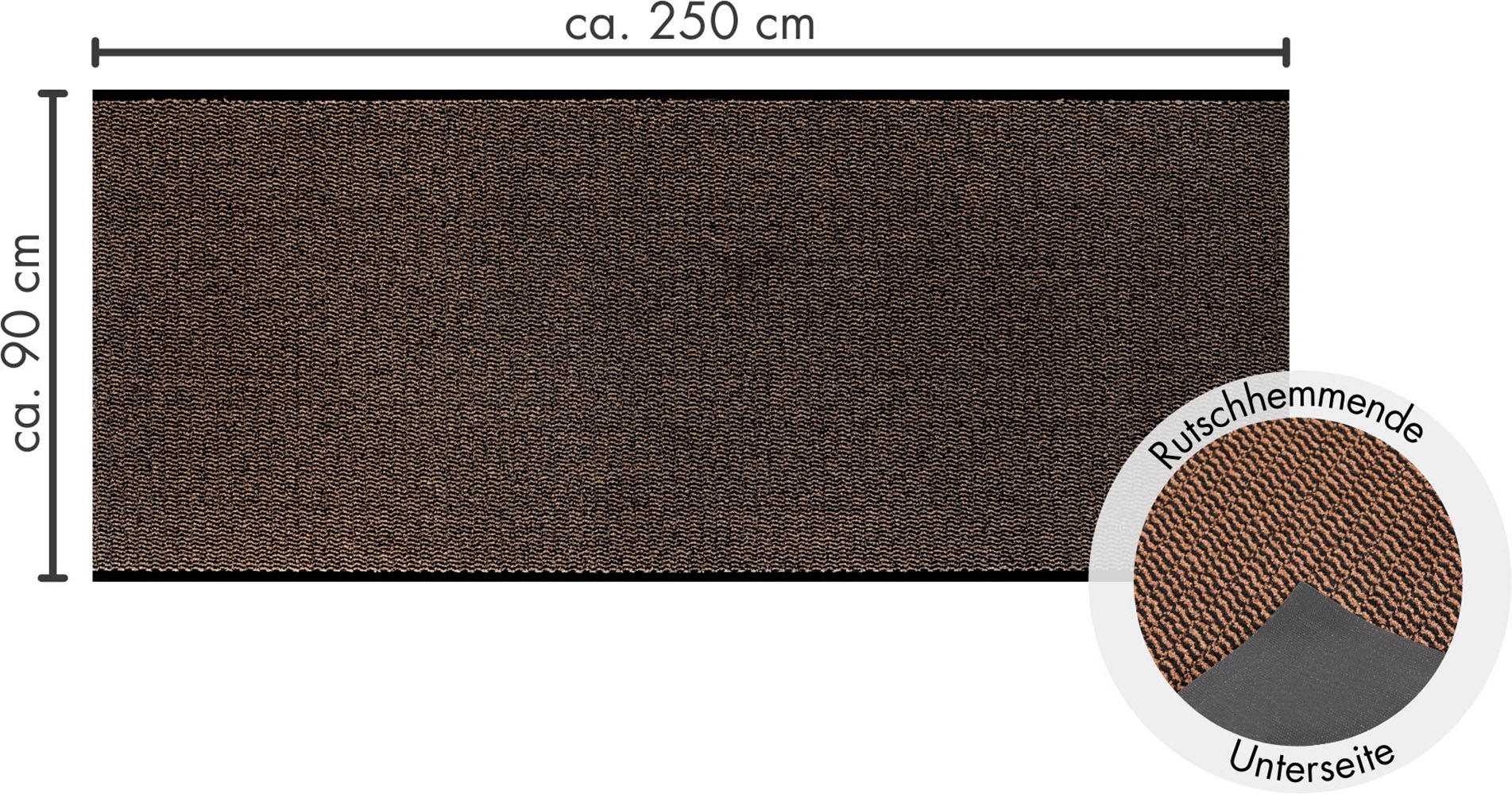Andiamo Fussmatte »Easy, Made in Netherlands«, rechteckig, 5 mm Höhe, Schmutzfangmatte, rutschhemmend, Innen- und überdachten Aussenbereich