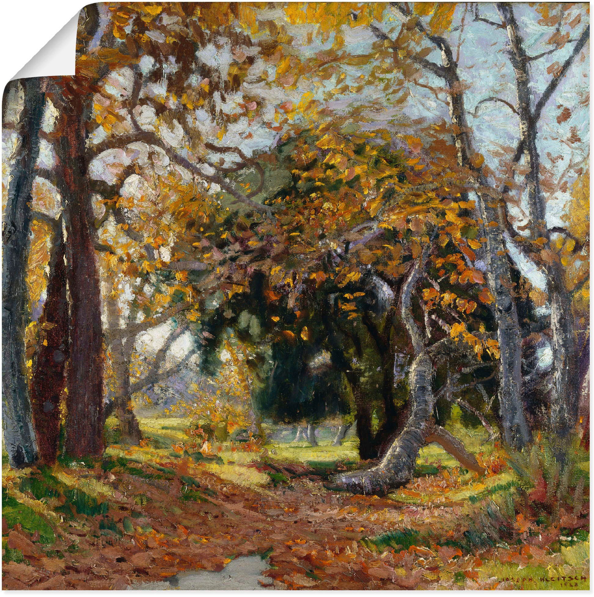 Image of Artland Wandbild »Herbst im Canyon. 1923«, Vier Jahreszeiten, (1 St.), in vielen Grössen & Produktarten - Alubild / Outdoorbild für den Aussenbereich, Leinwandbild, Poster, Wandaufkleber / Wandtattoo auch für Badezimmer geeignet bei Ackermann Versand Schw