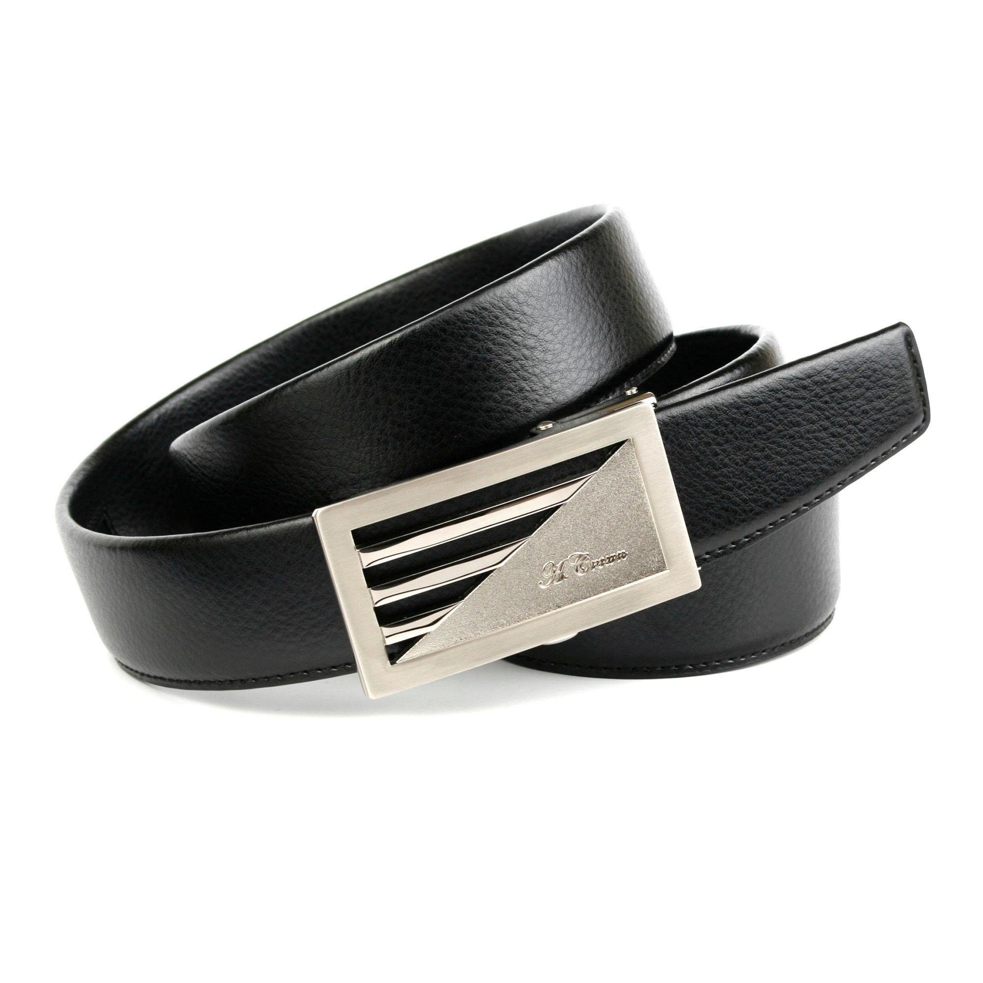 Image of Anthoni Crown Ledergürtel, Eleganter Herrengürtel, geprägt bei Ackermann Versand Schweiz