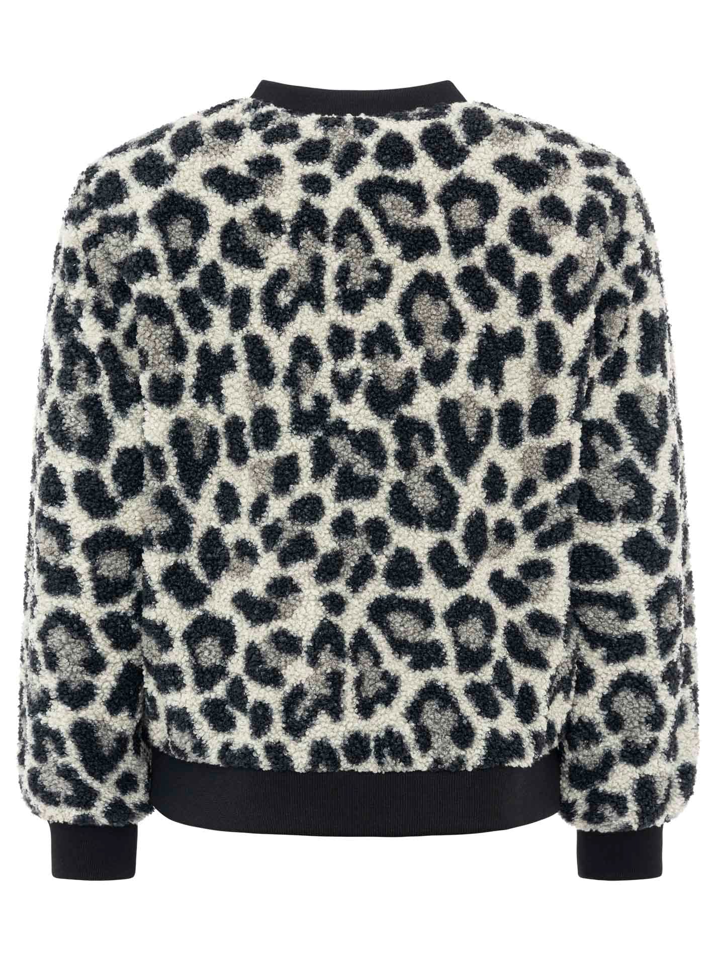 Zwillingsherz Veste bomber »"Classic Leo"« sans capuche stylé, douillet, bord-côtes