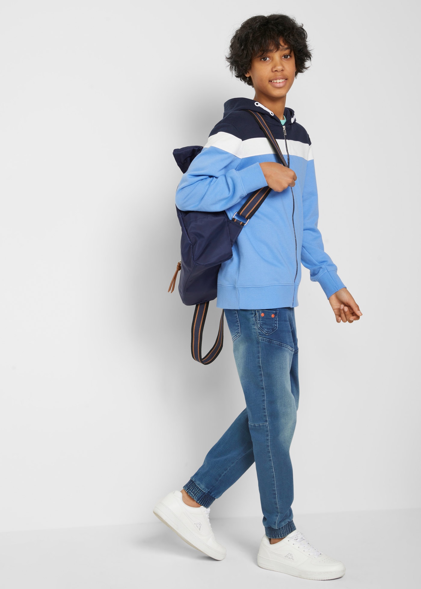 bonprix Sweat à capuche 1 mit Kapuze, für Frühling und Sommer, Langarm