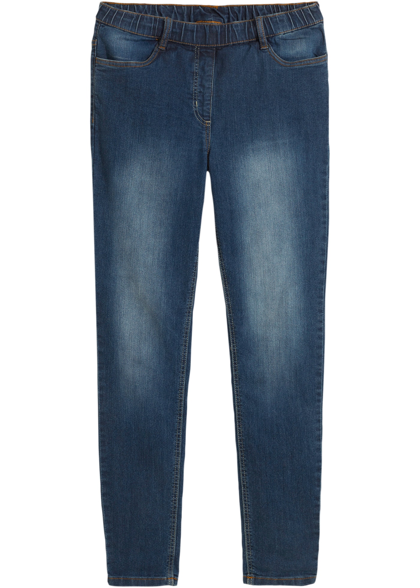 bonprix Jeggings en jeans »Jeggings Mid Waist, Bequembund« Slim Fit Passform, Mid Waist Schnitt, mit Bequembund