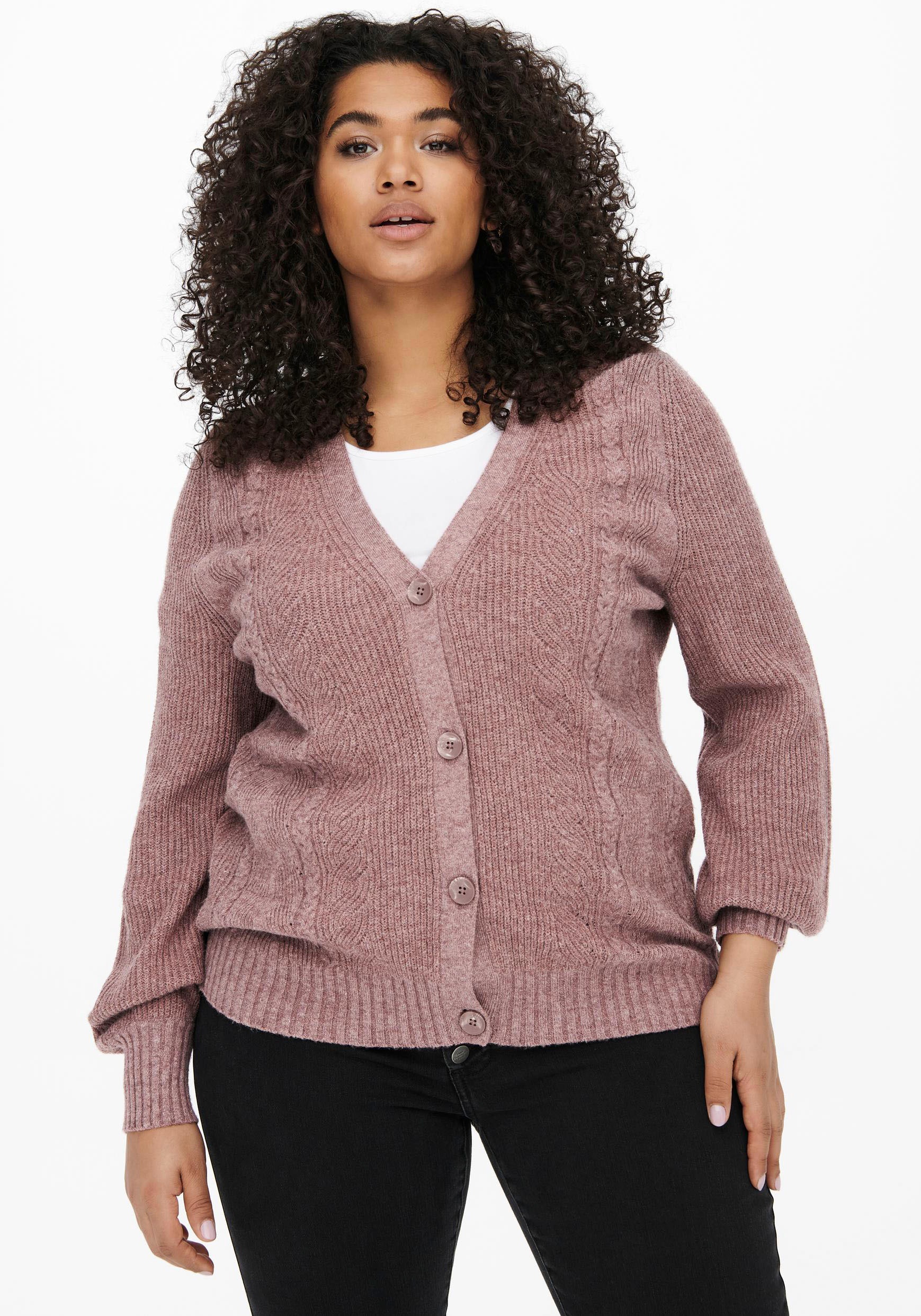 Image of ONLY CARMAKOMA Strickjacke »Strickjacke CARKARIA«, mit Knopfleiste bei Ackermann Versand Schweiz