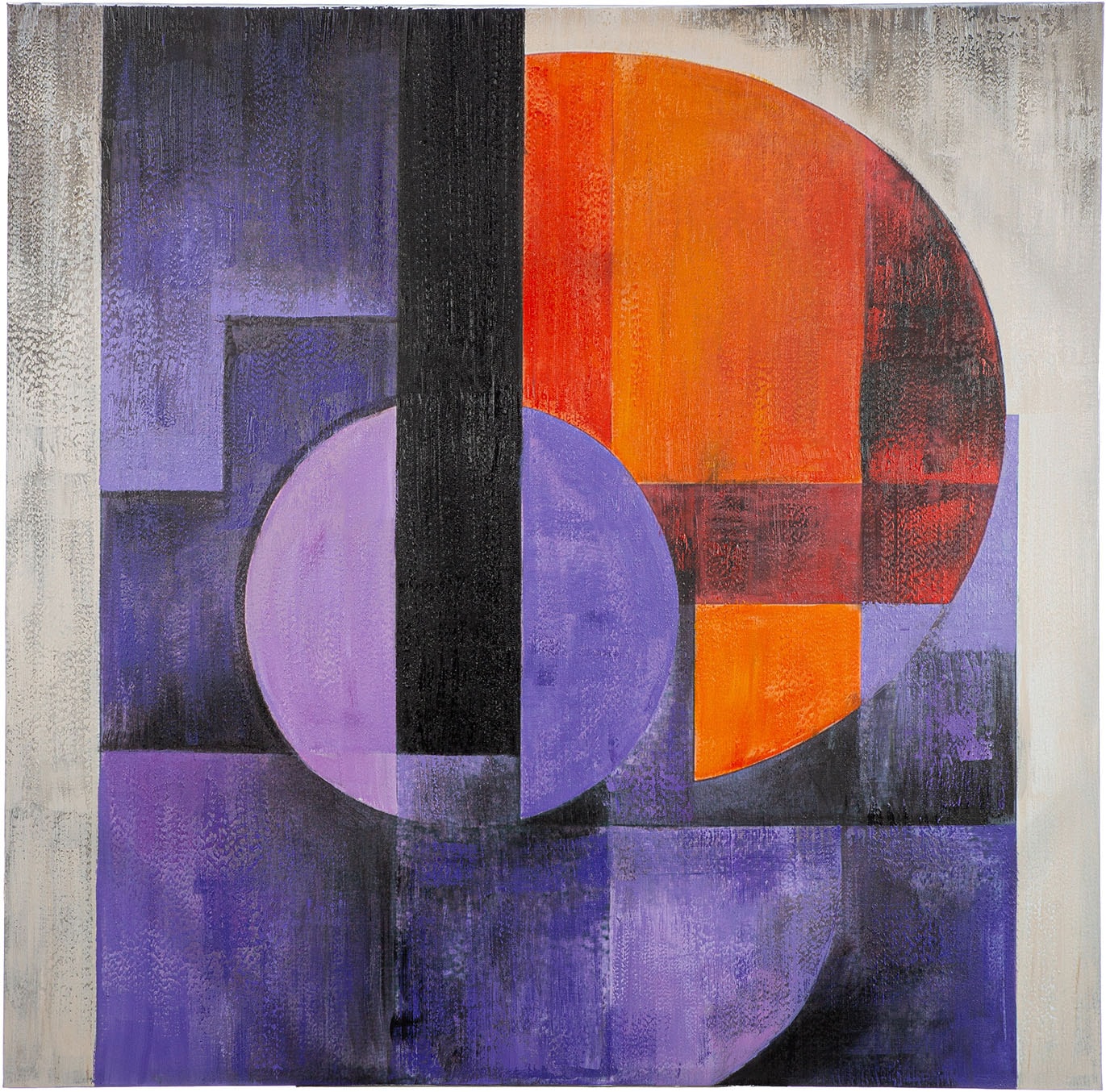 Image of GILDE Metallbild "Bild quadratisch Clune" Abstrakt 1 Stk. tlg.