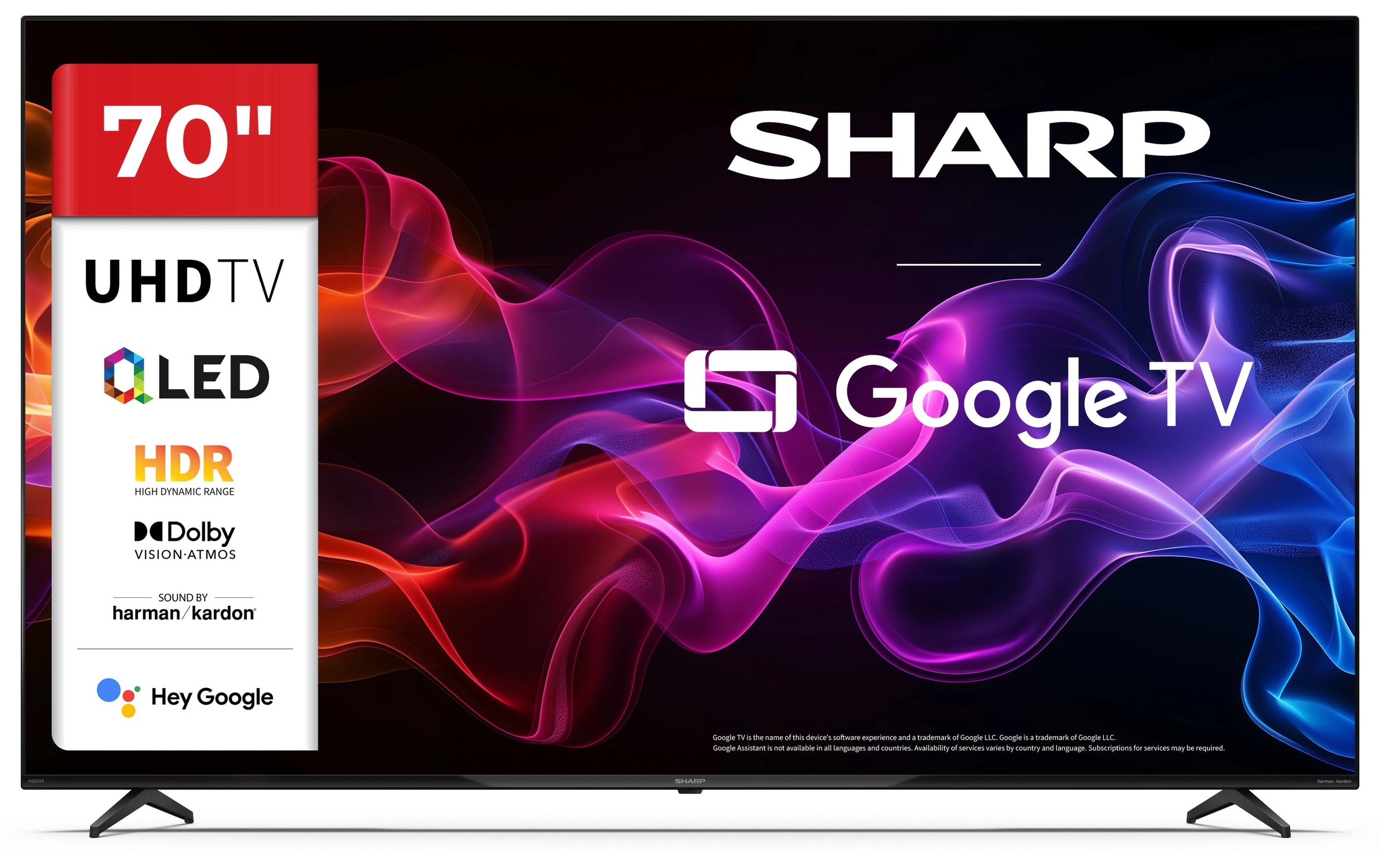 Image of Sharp QLED-Fernseher "4T-C70HPx" 177 cm/70 ″ Smart-TV
