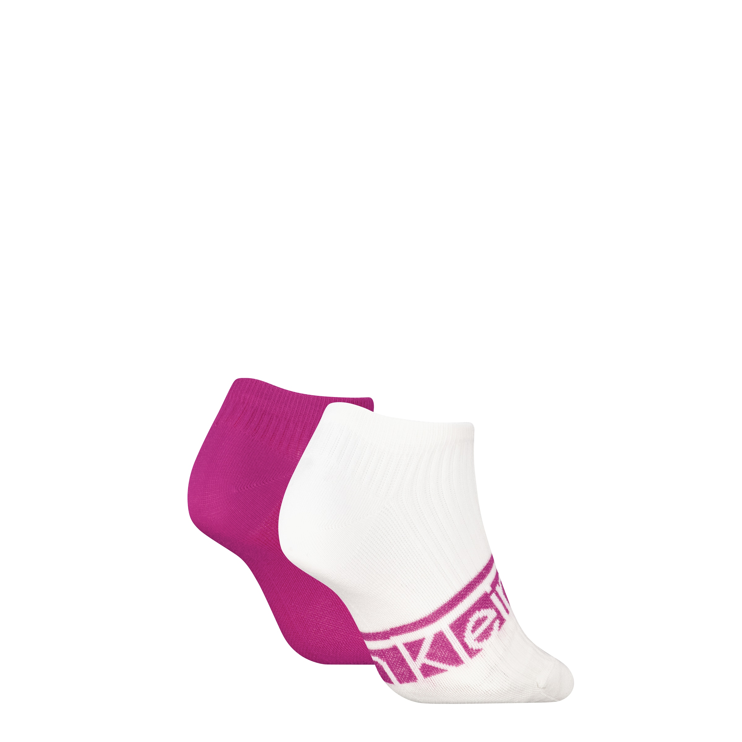 Calvin Klein Chaussettes de baskets »CK WOMEN SNEAKER LOGO STRIPE« 2 Paar,  mit Logoschriftzug, Cotton-Mix