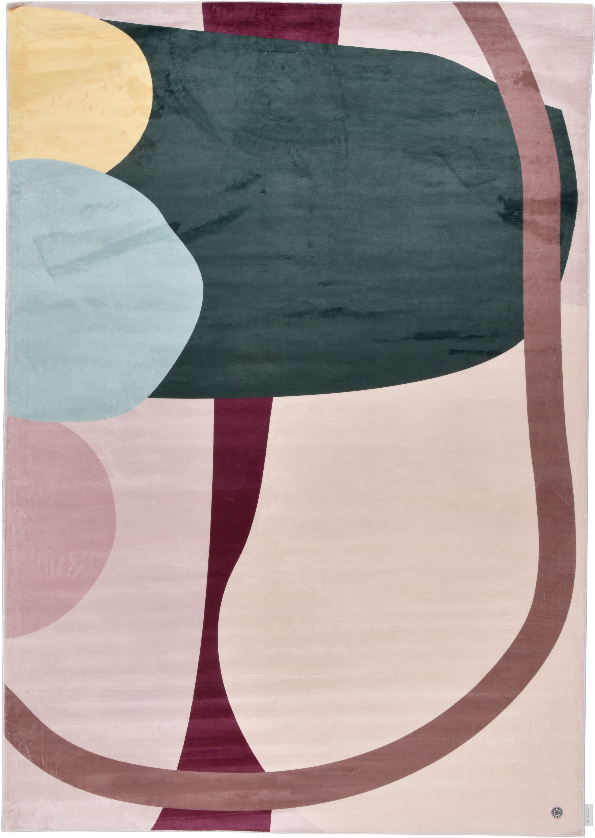 TOM TAILOR HOME Teppich »Shapes - FOUR« rechteckig 5 mm Höhe Kurzflor, bedruckt, modernes Design