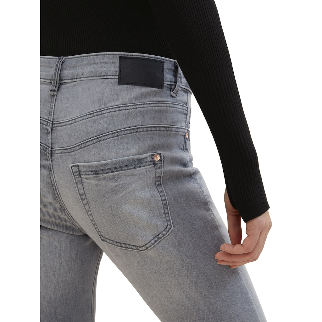 TOM TAILOR Tapered-fit-Jeans, mit Knopfleisten-Verschluss