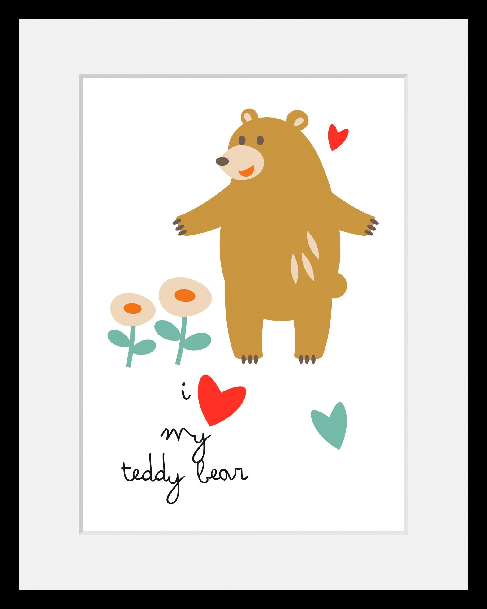 Image of Home affaire Bild »Teddy Bear«, mit Rahmen bei Ackermann Versand Schweiz