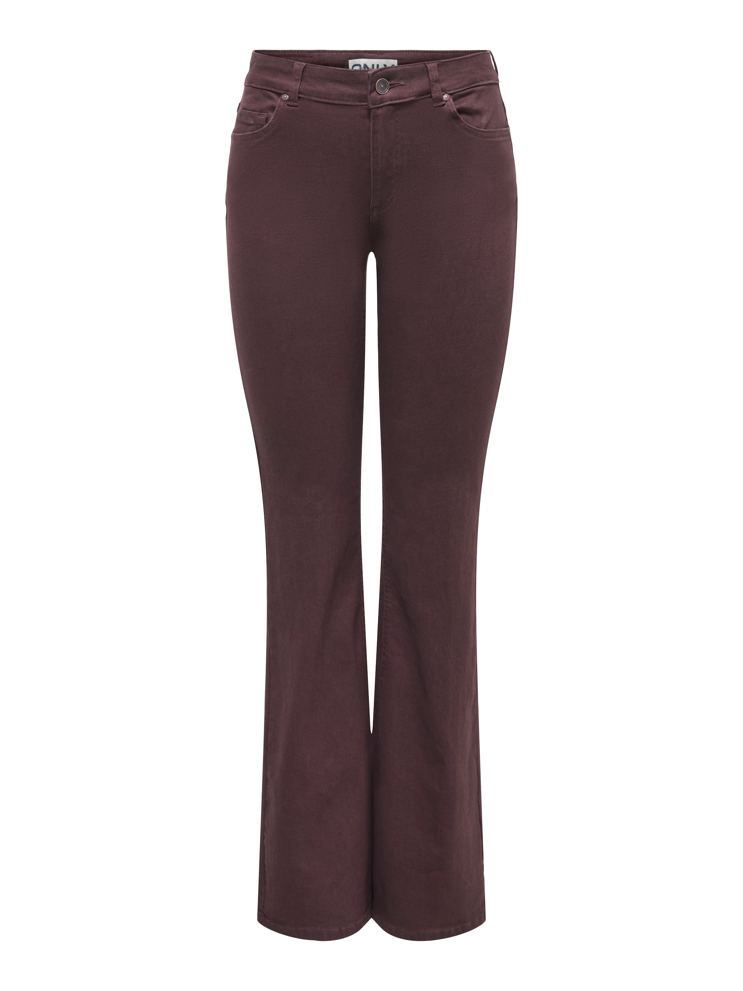 ONLY Bootcuthose »ONLBLUSH MID FLARED COLOUR PANT PNT NOOS«  Baumwollmischung, bootcut fit