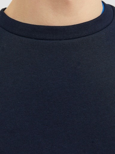 Jack & Jones Sweatshirt »JJEBRADLEY SWEAT CREW NOOS«, mit Rippbündchen