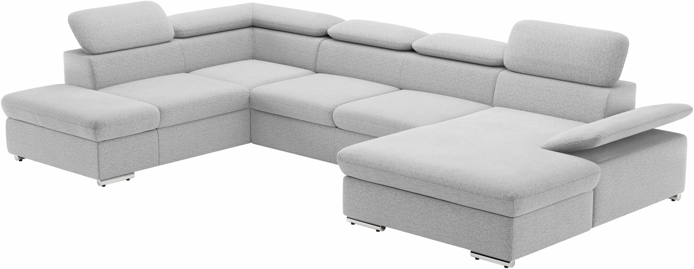 sit&more Paysage de salon »Valantine U-Form, B: 349 cm« mit Arm- & Kopfteilverstellung, optional mit Bettfunktion