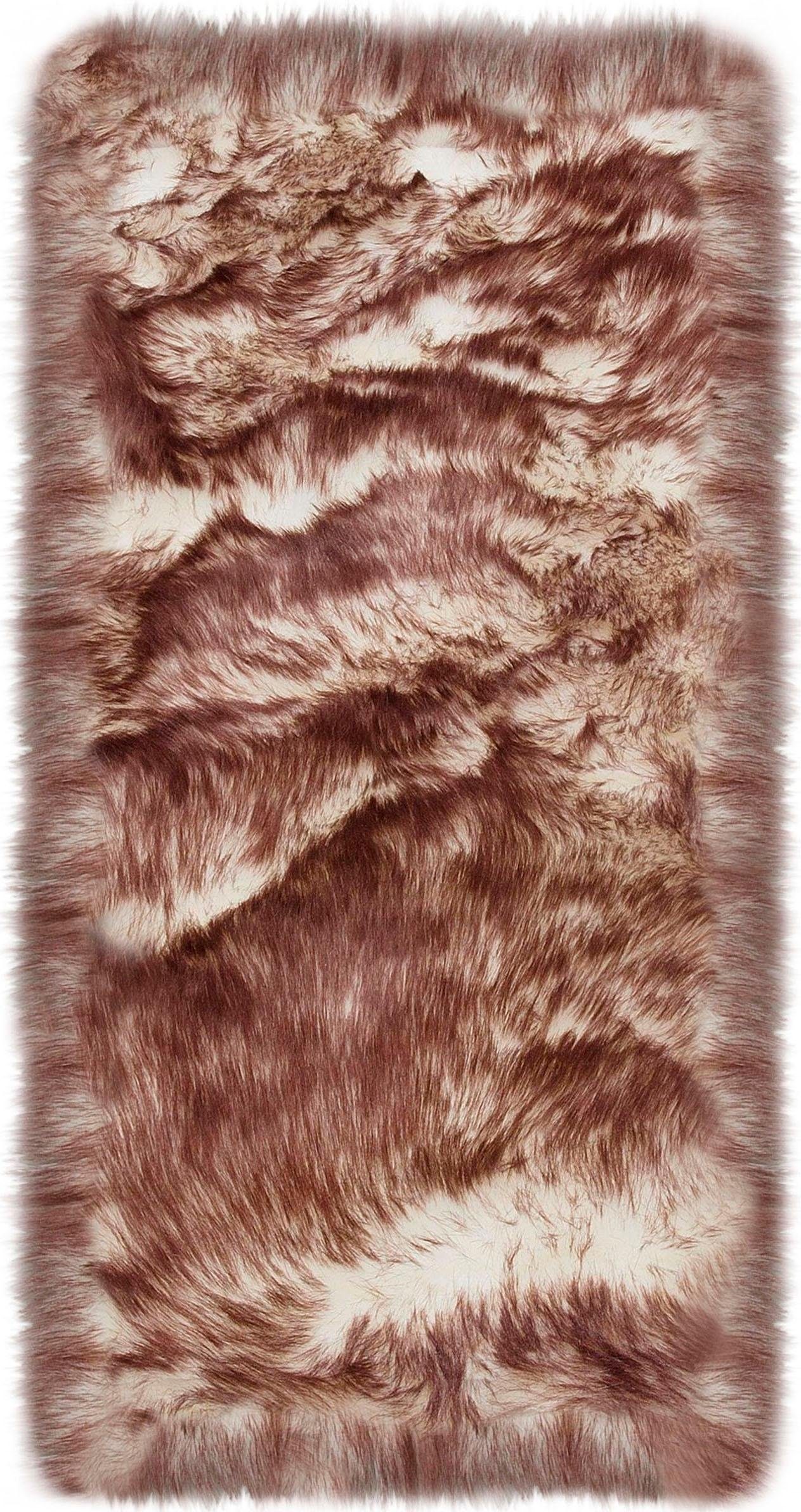 Image of my home Hochflor-Läufer »Sammo«, rechteckig, 60 mm Höhe, Kunstfell, leuchtende Farben, besonders weich, ein echter Kuschelteppich, ideale Teppichefür Wohnzimmer, Schlafzimmer, Flur, Diele bei Ackermann Versand Schweiz