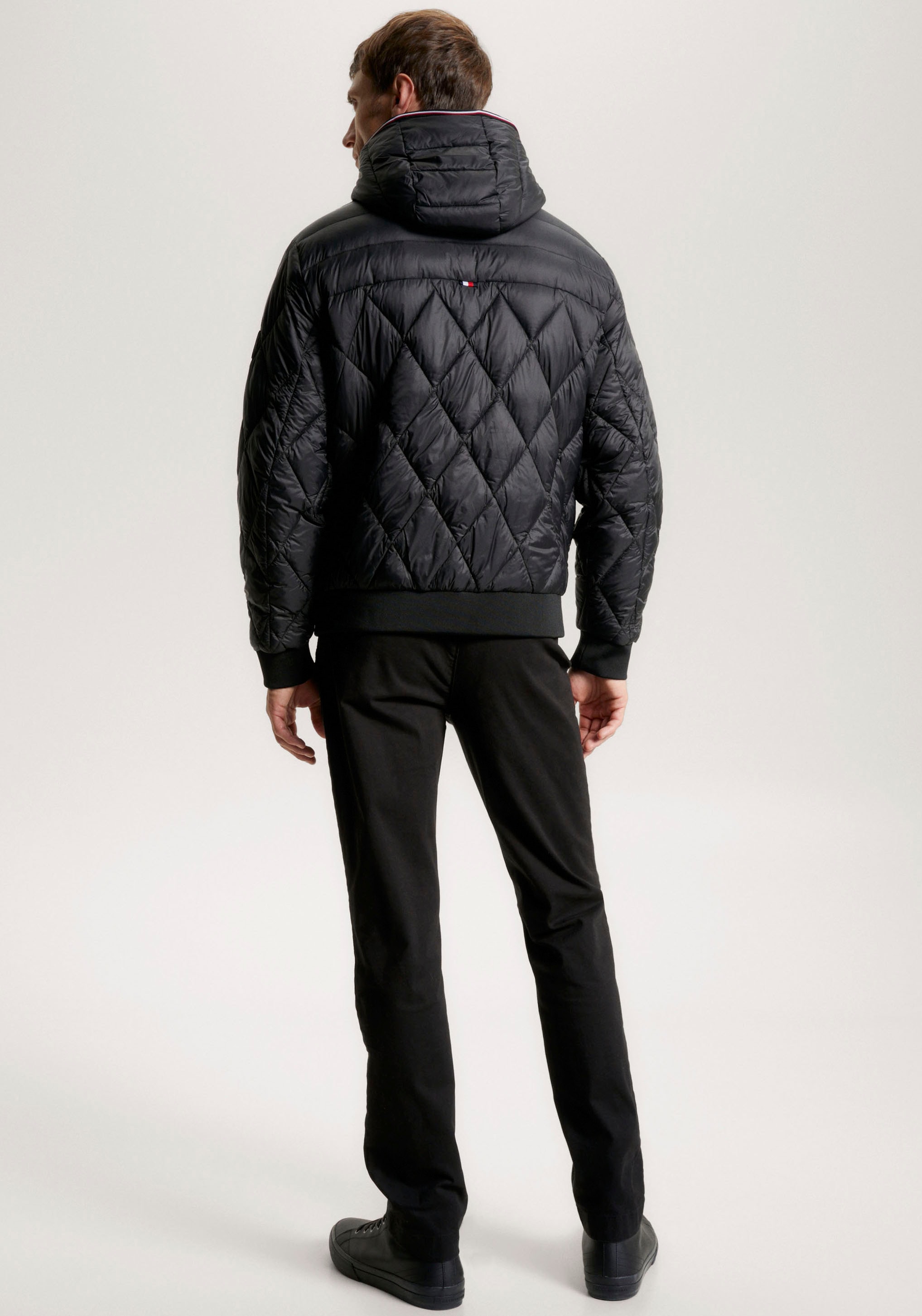 Tommy Hilfiger Steppjacke »MIX QUILT RECYCLED«, mit Kapuze