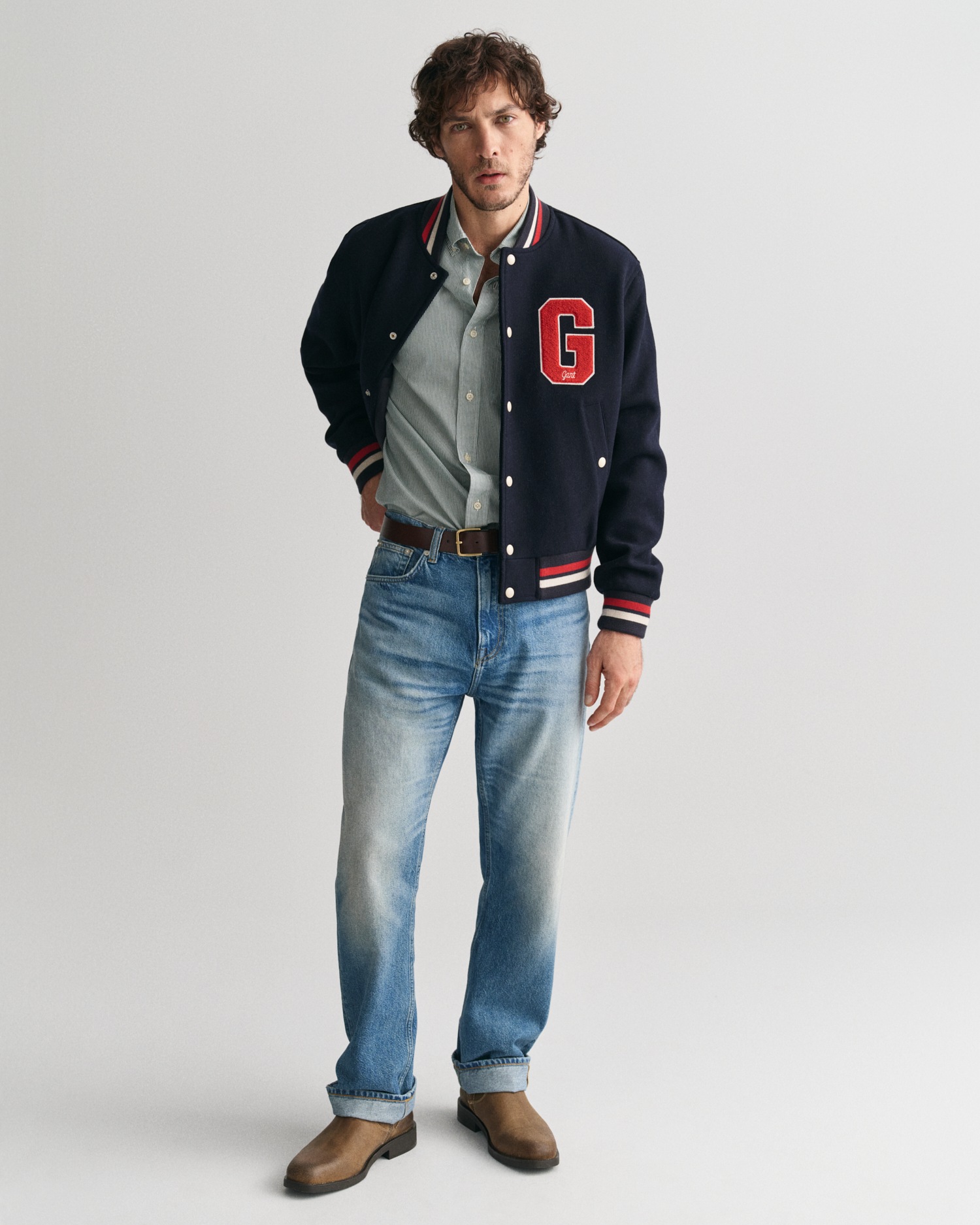 Gant Langarmhemd »REG POPLIN BANKER SHIRT«, Banker Stripe Popeline, leichte Baumwolle