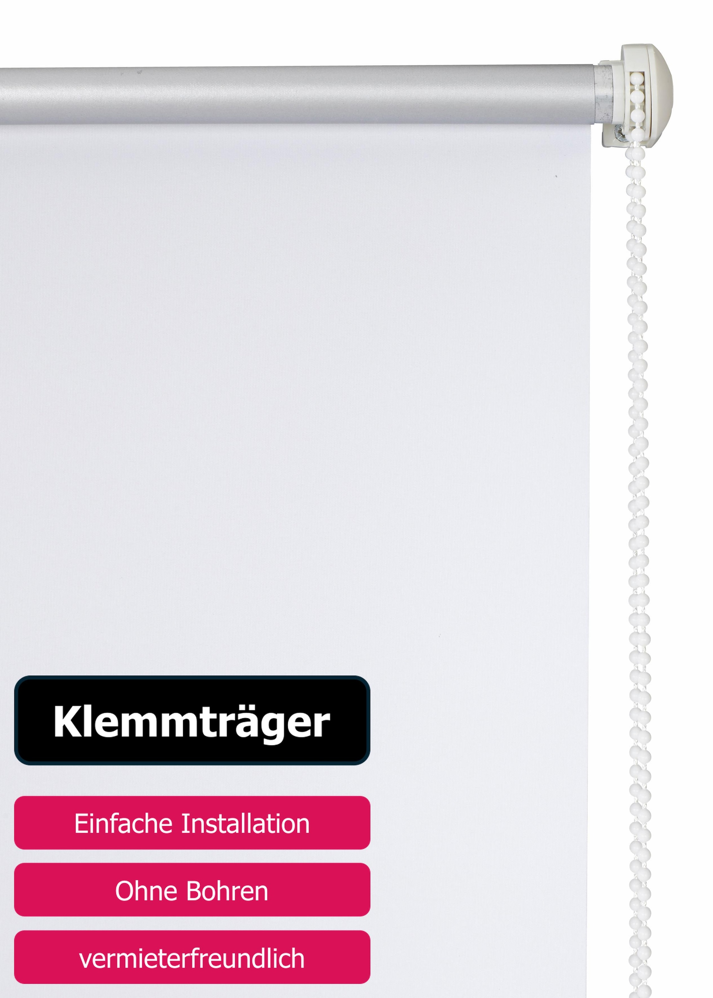 GOODproduct Seitenzugrollo »THEMSE« abdunkelnd Sichtschutz | Verdunkelung | energiesparend ohne Bohren freihängend Bestseller mit über 3000 4,5-Sterne-Bewertungen, Klemmträger