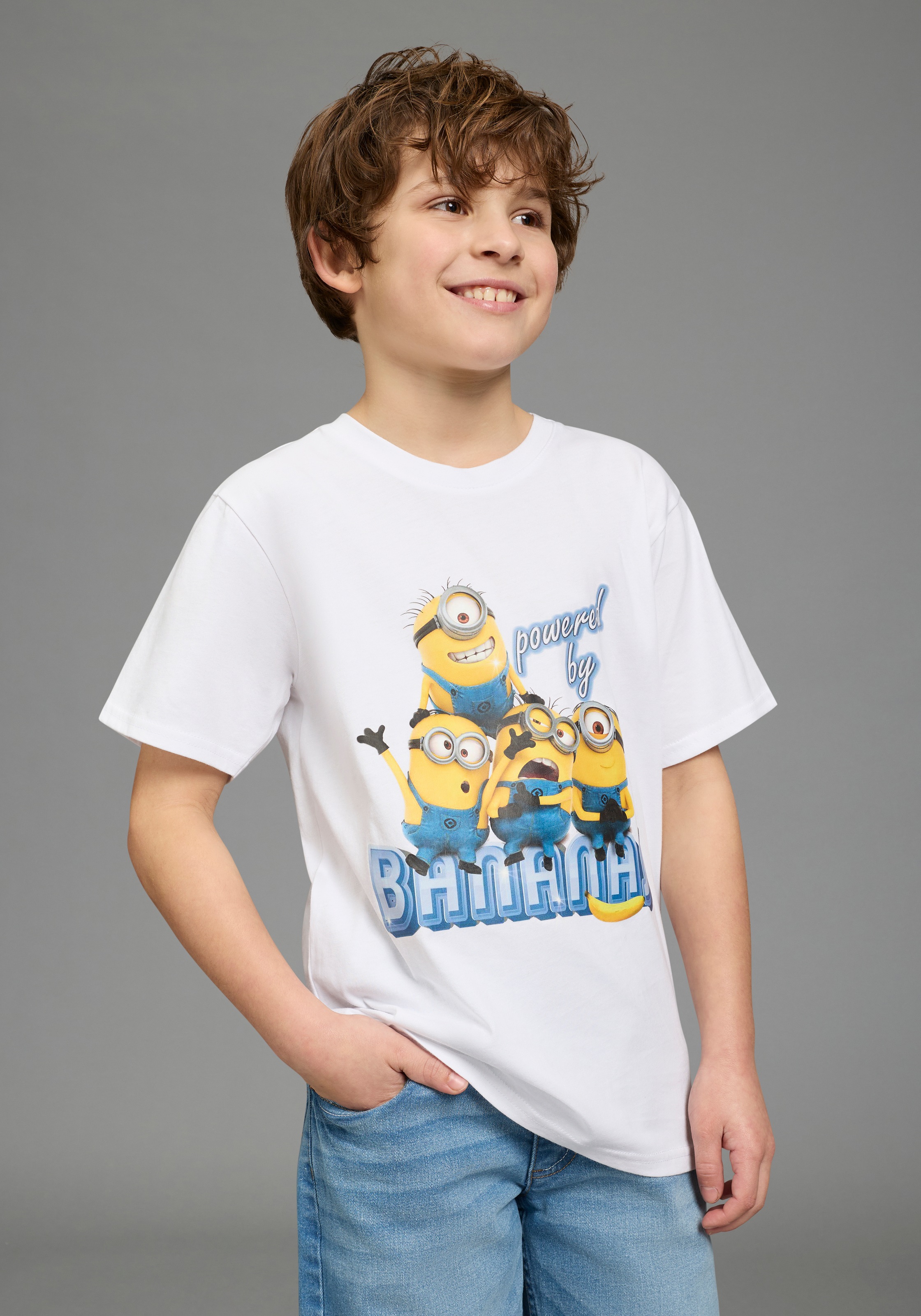 Image of KIDSWORLD T-Shirt "MINIONS T-Shirt: BANANAS" für Jungen, Kurzarm, aus Baumwolle