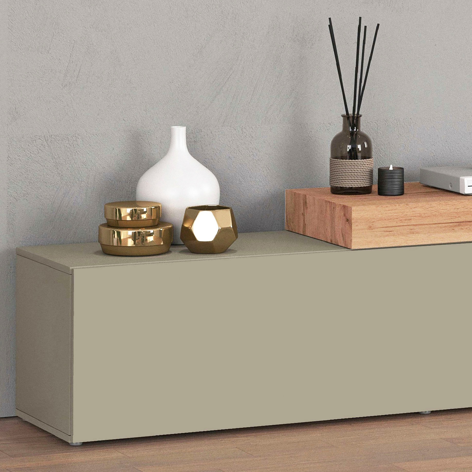 INOSIGN Wohnwand »Chronos Wohnwand, Medienwand, 8-er set« Set, 8 Stk. tlg.