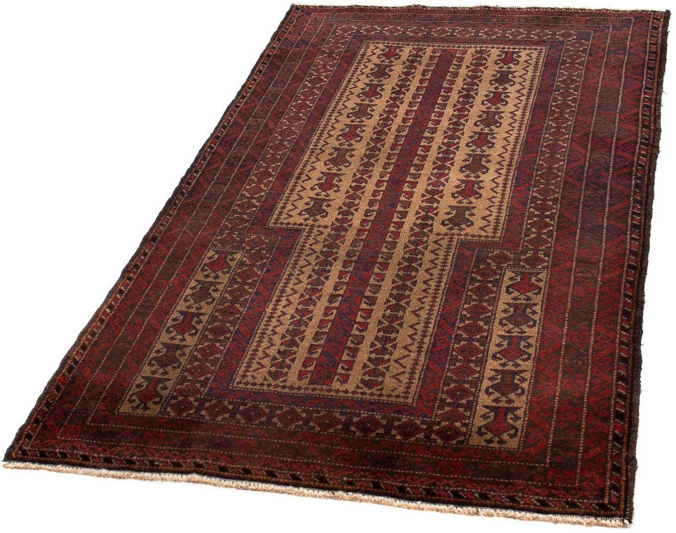 Image of morgenland Orientteppich »Belutsch - 154 x 89 cm - hellrot«, rechteckig, 8 mm Höhe, Wohnzimmer, Handgeknüpft, Einzelstück mit Zertifikat bei Ackermann Versand Schweiz