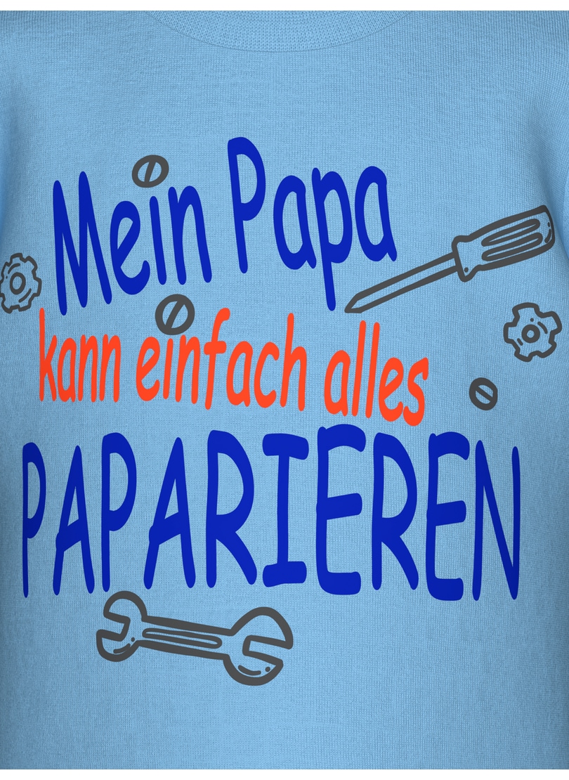 Trigema T-Shirt »TRIGEMA T-Shirt mit lustigem Spruch-Print« 1 Stk.