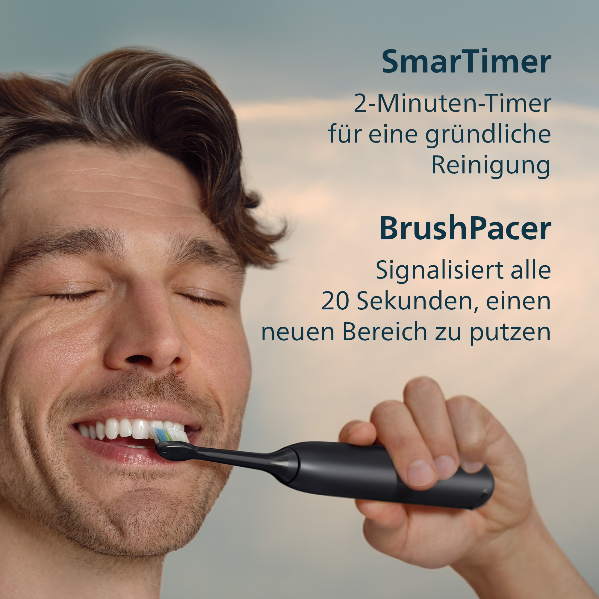 Philips Sonicare Brosse à dents électrique »Series 5300« 1 cuis Aufsteckbürsten avec contrôle de pression, 2 niveaux d’intensité, incluant chargeur et étui de voyage