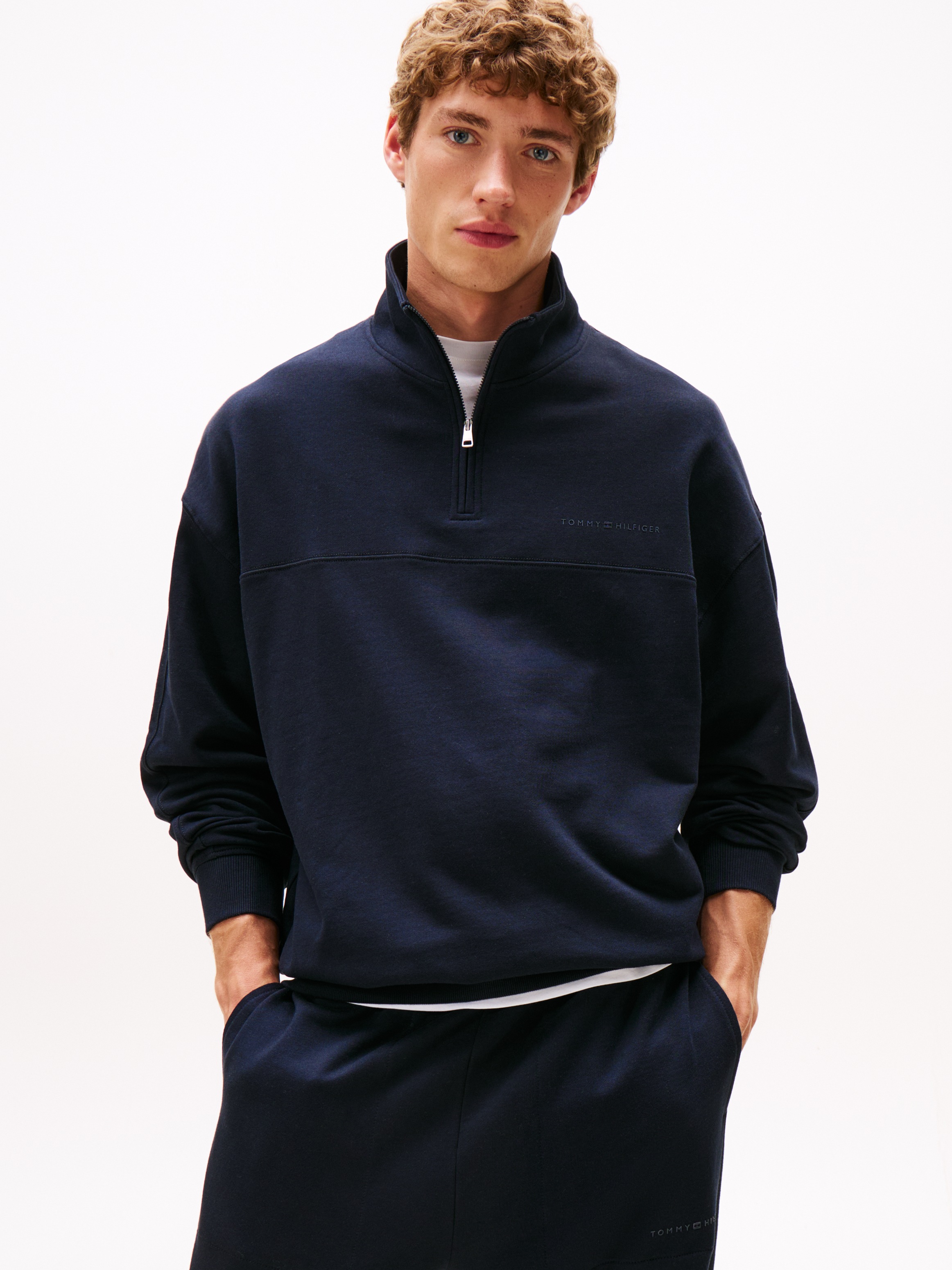 Image of Tommy Hilfiger Underwear Sweatshirt "HALF ZIP", Troyer, Baumwollmix