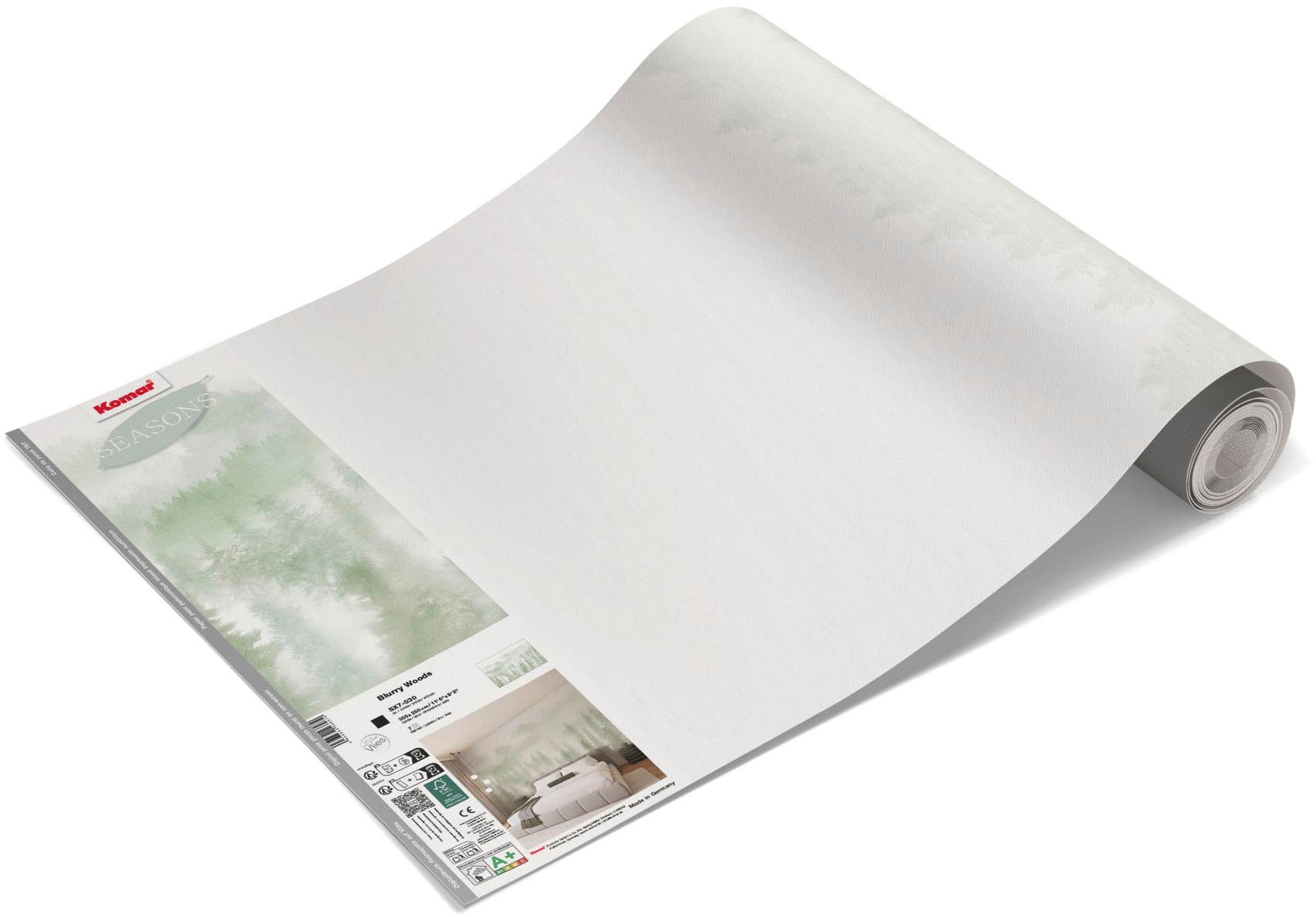 Komar Fototapete »Vlies Fototapete - Blurry Woods - Grösse 350 x 250 cm« Motiv | bedruckt glatt