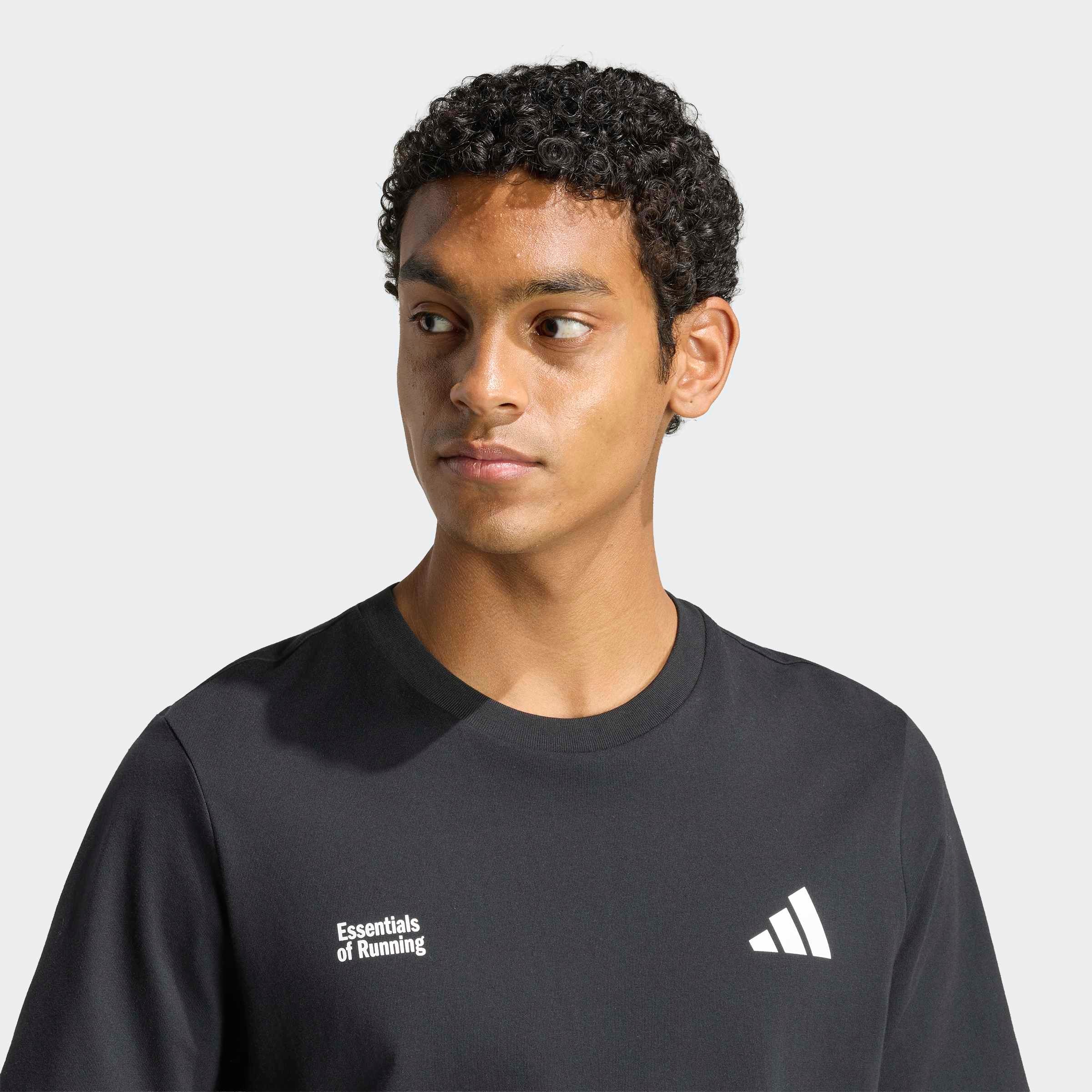 adidas Performance T-shirt de course »M RUN ESS G T« en coton, pour adultes