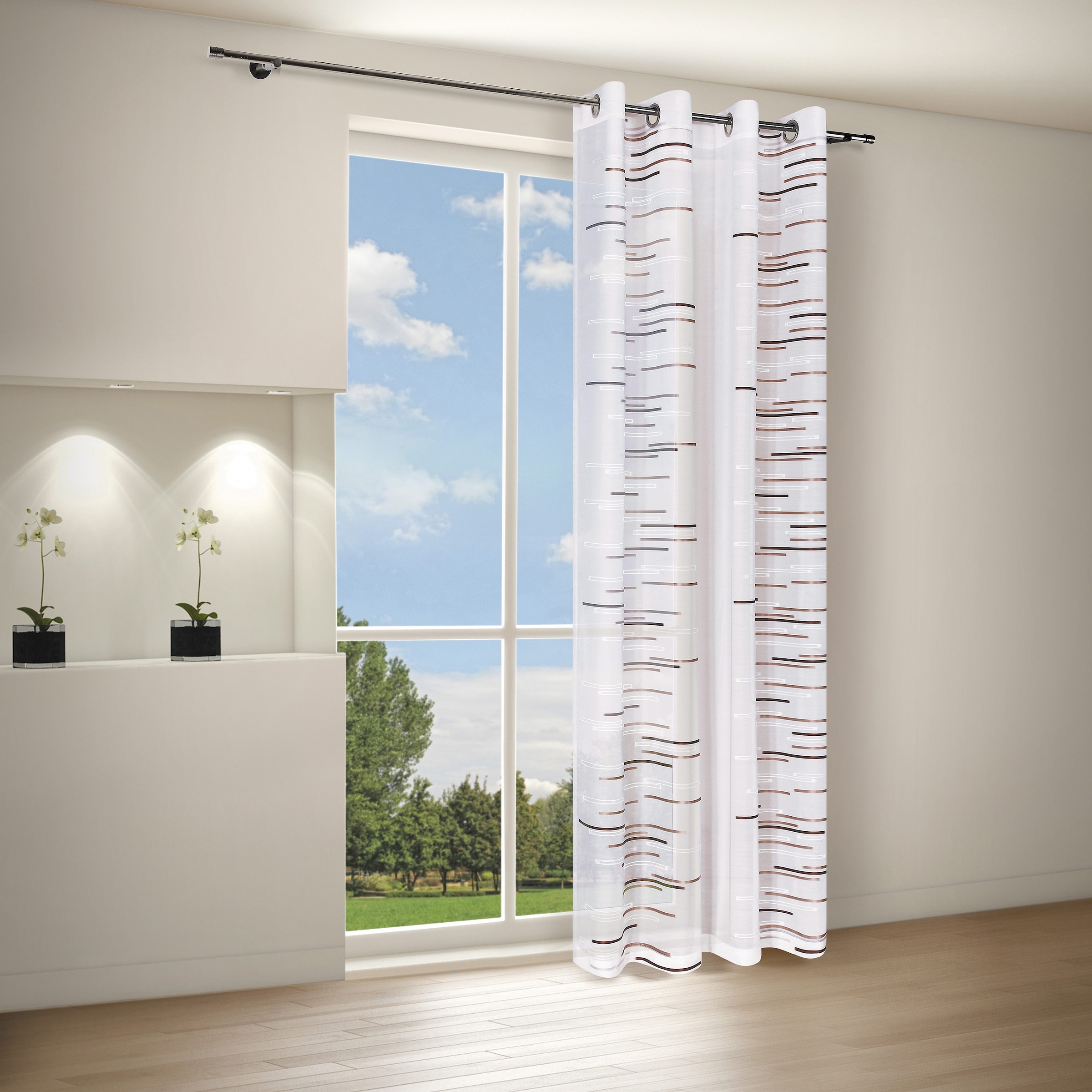 Image of Happy Home Gardine "LORNA" Ösen 1 Stk. tlg. HxB: 245x140