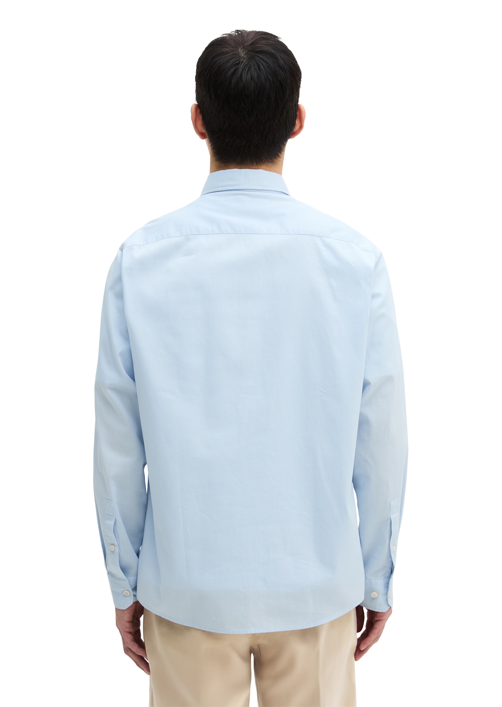 Marc O'Polo Langarmhemd regular fit aus Bio-Baumwolle, Button-down-Kragen, mit Struktur