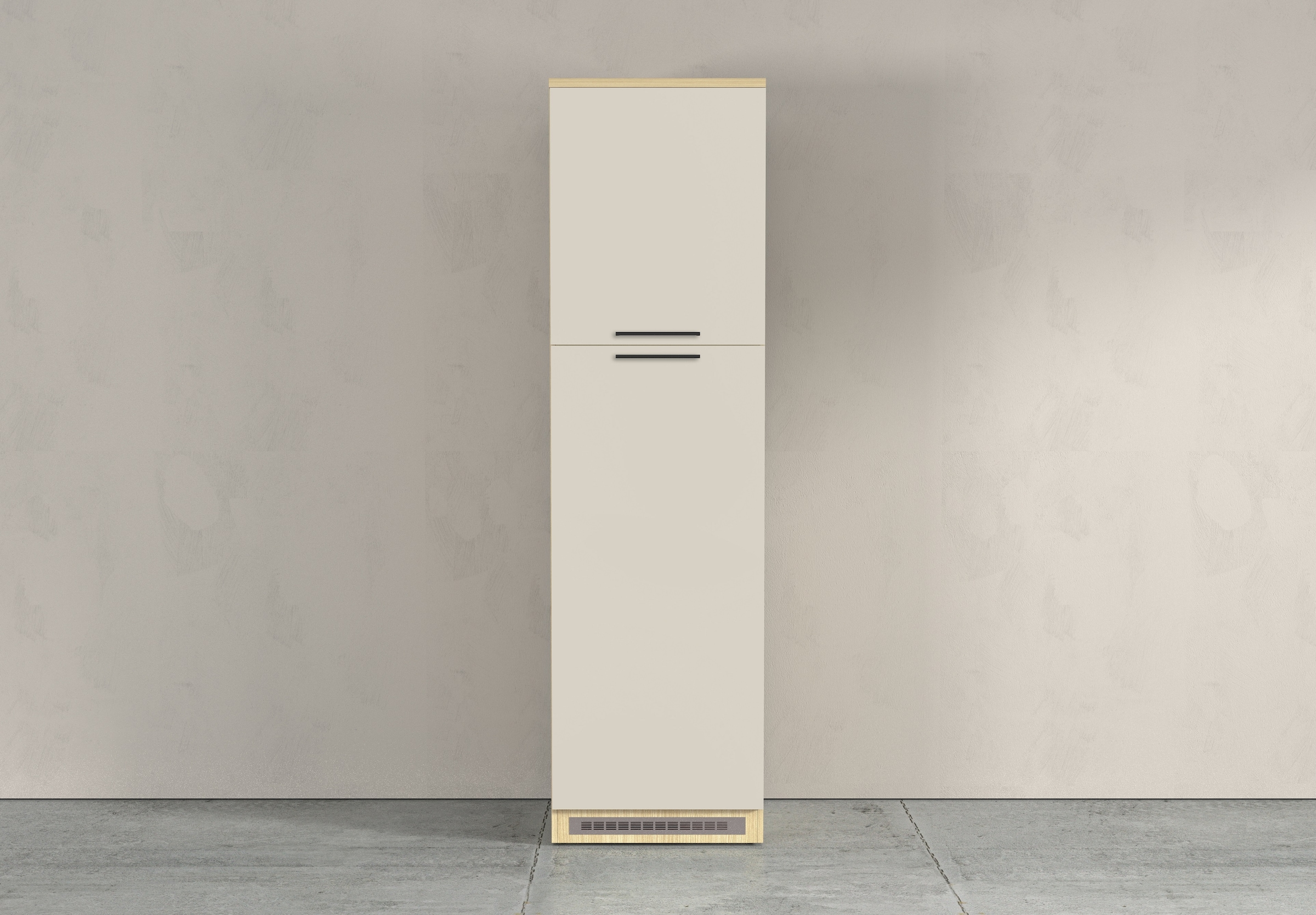 KOCHSTATION Kühlumbauschrank »Luna, Kühlschrank-Umbau, Einbauschrank für Kühlschrank, Made in Italy« B/T/H: 60×60×214,5 cm, für zwei Kühlschrankhöhen vorbereitet