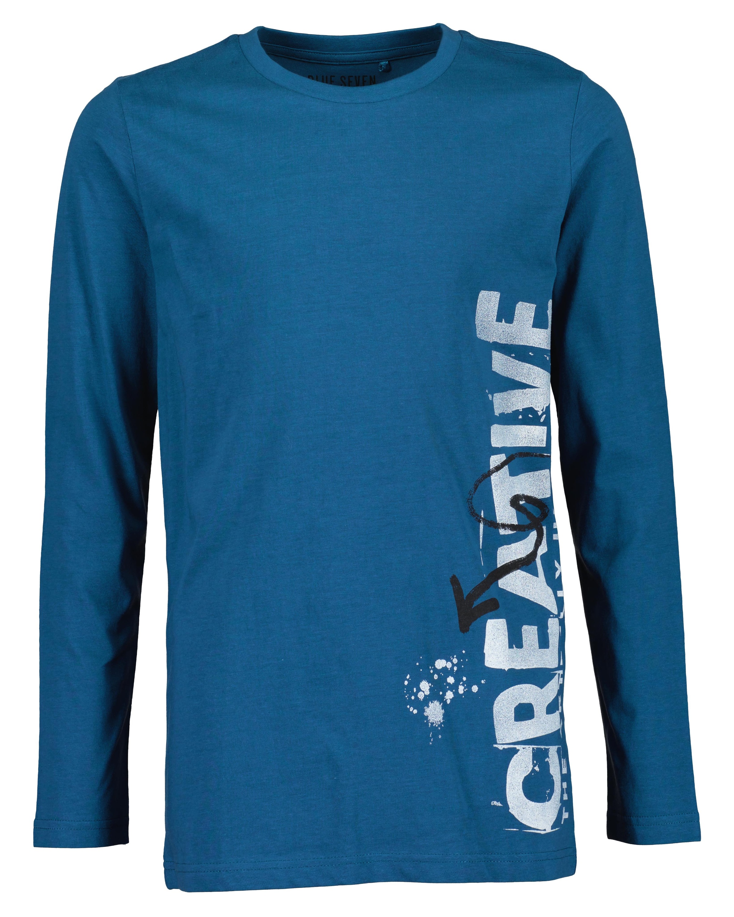 Blue Seven Langarmshirt, (Packung, 2 tlg.), mit coolen Frontmotiven