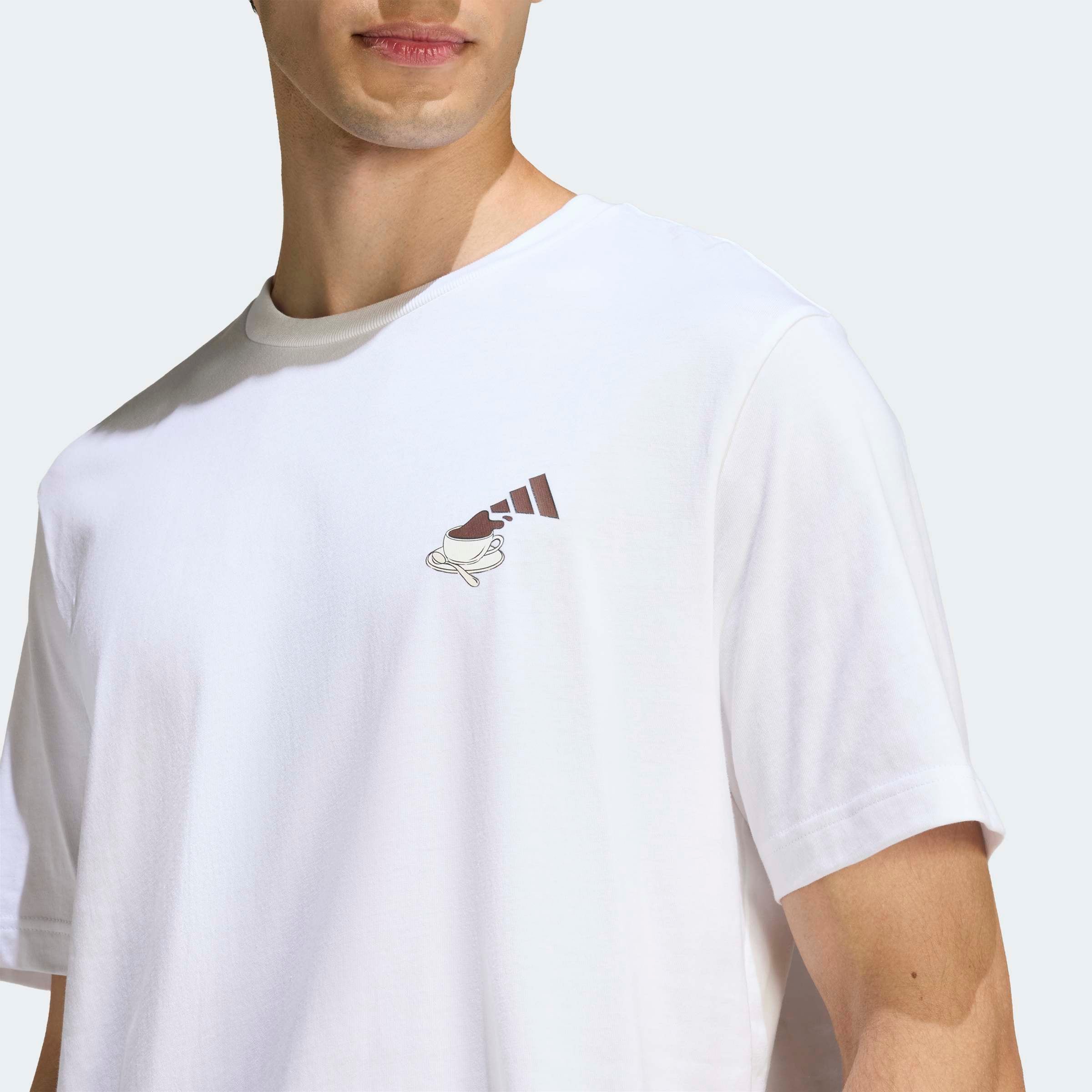 adidas Sportswear T-shirt »COFFEE CAFE CHEESECAKE GRAFIK«