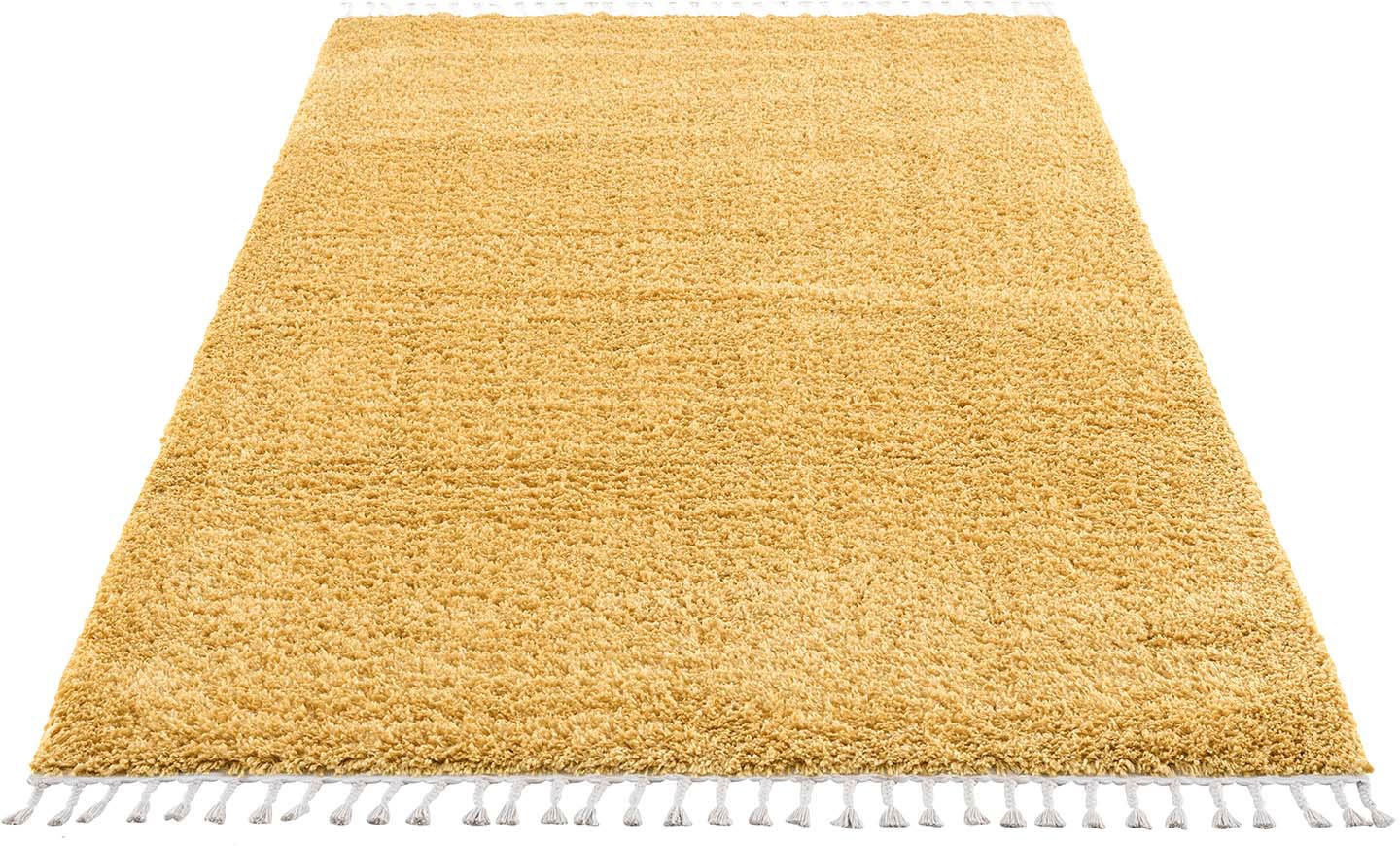 Image of Carpet City Hochflor-Teppich »Pulpy 100«, rechteckig, 30 mm Höhe, besonders weich, mit Fransen, Uni Farben, ideal für Wohnzimmer & Schlafzimmer bei Ackermann Versand Schweiz