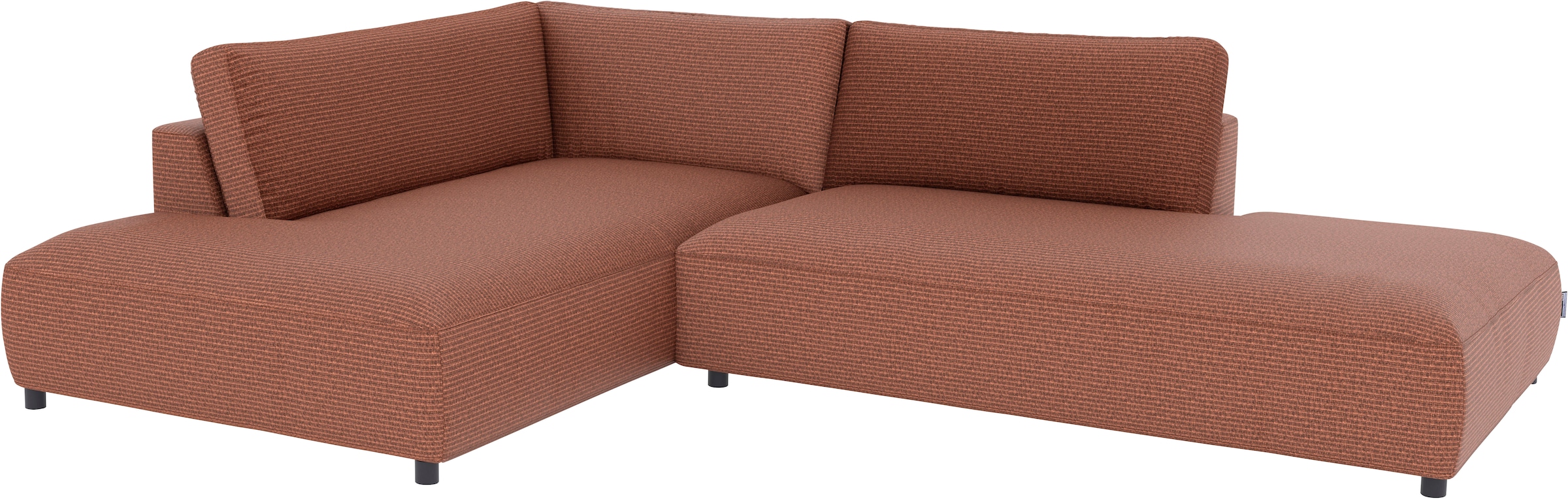 Musterring Canapé d'angle »Lucia bequem, elegant & zeitlos, elegante Sofa ohne Armlehnen« avec grand longchair, différentes couleurs, L304 x P224 cm