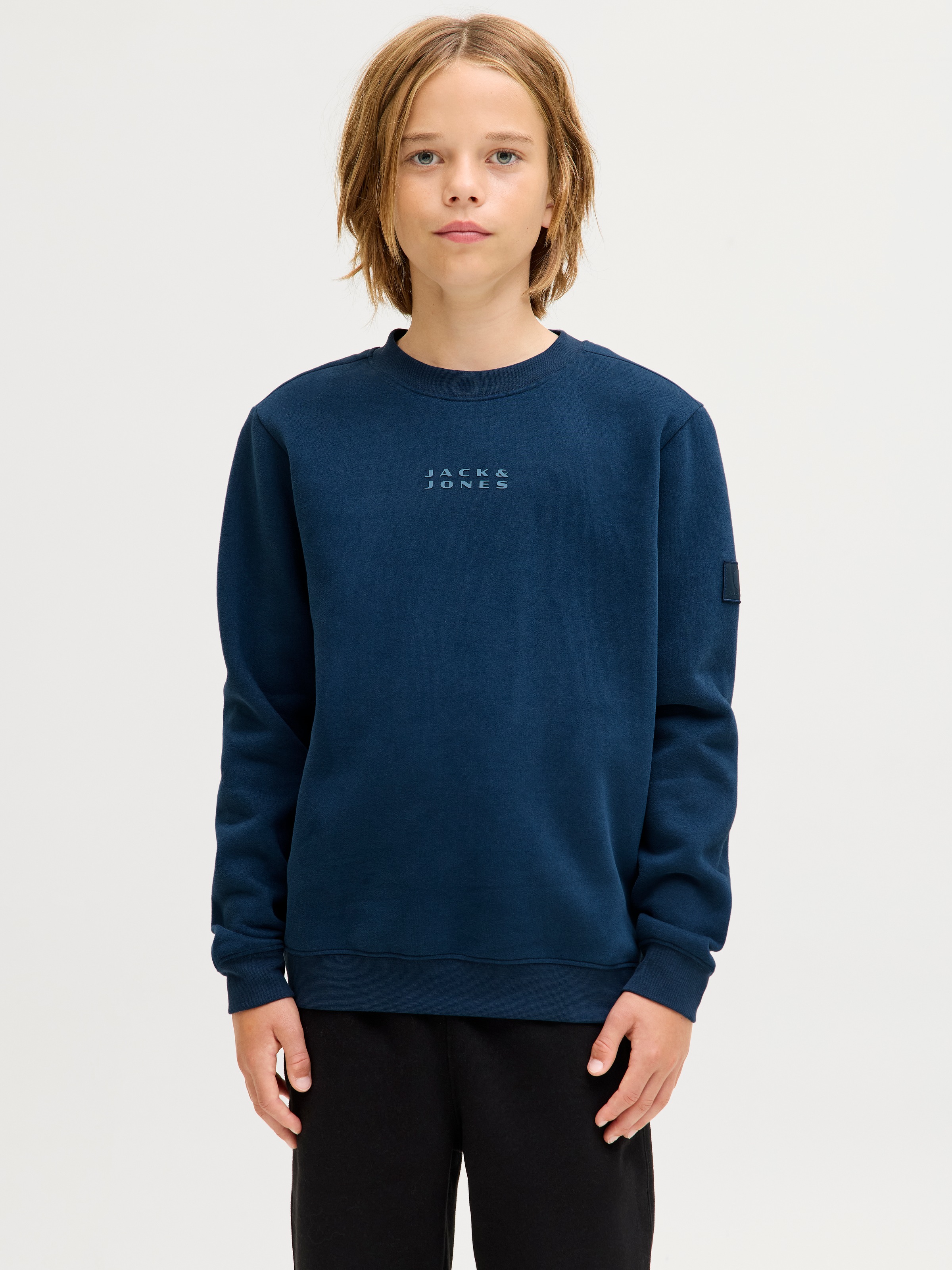 Image of Jack & Jones Junior Sweatshirt "JCOPOINT SWEAT BADGE CREW NECK BF JNR"