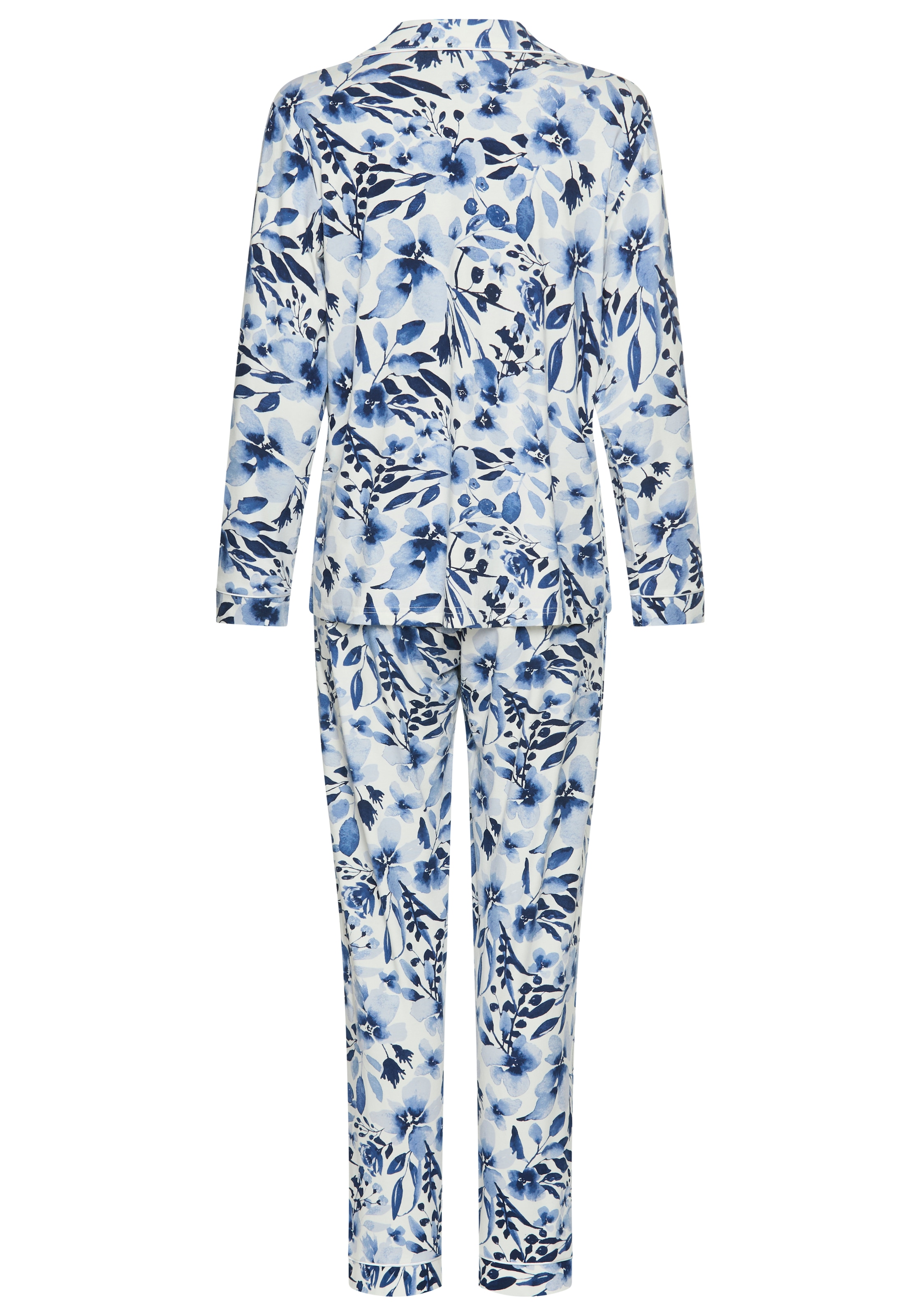 LASCANA Pyjama Ensemble, 2 mit Blumen-Alloverprint