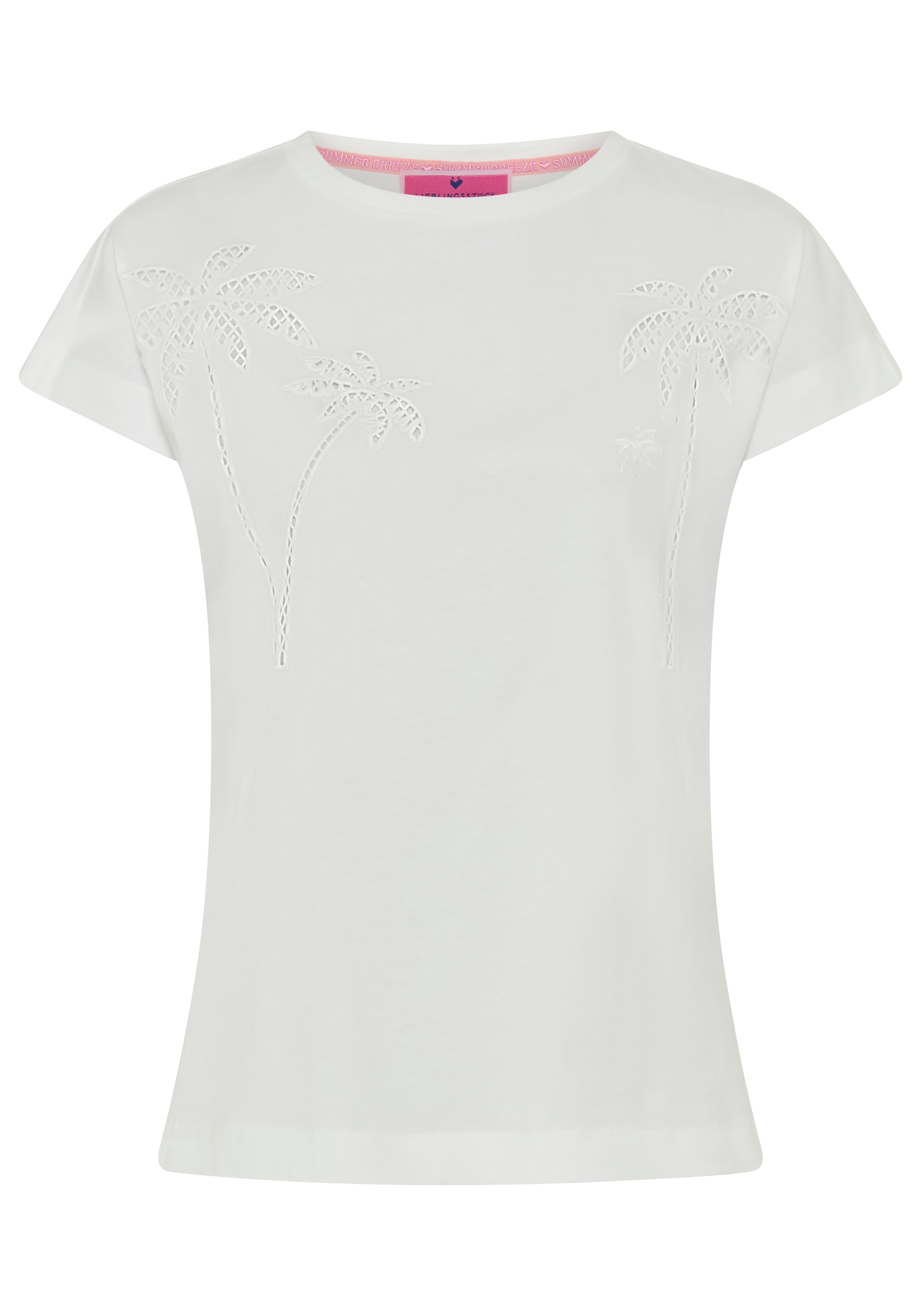 Image of Lieblingsstück T-Shirt "LaceL" mit Lochstickerei, Rundhals