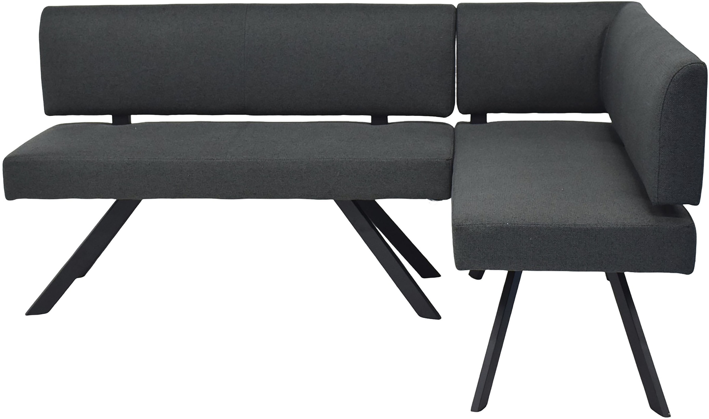 byLIVING Eckbank »TORONTO« Webstoff, bis 160 kg, Taschenfederkern, 4-Fussgestell, 3 Sitzplätze