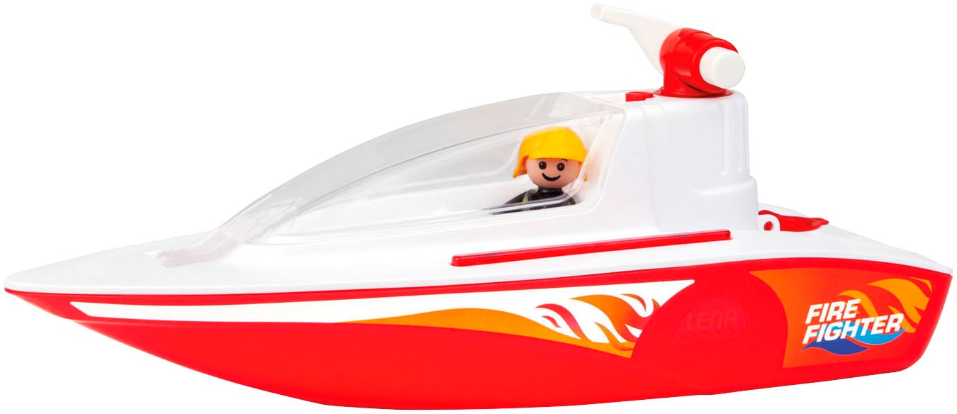 Image of Lena Spielzeug-Boot "Boazz Feuerwehrboot" inkl. Spielfigur; Made in Europe