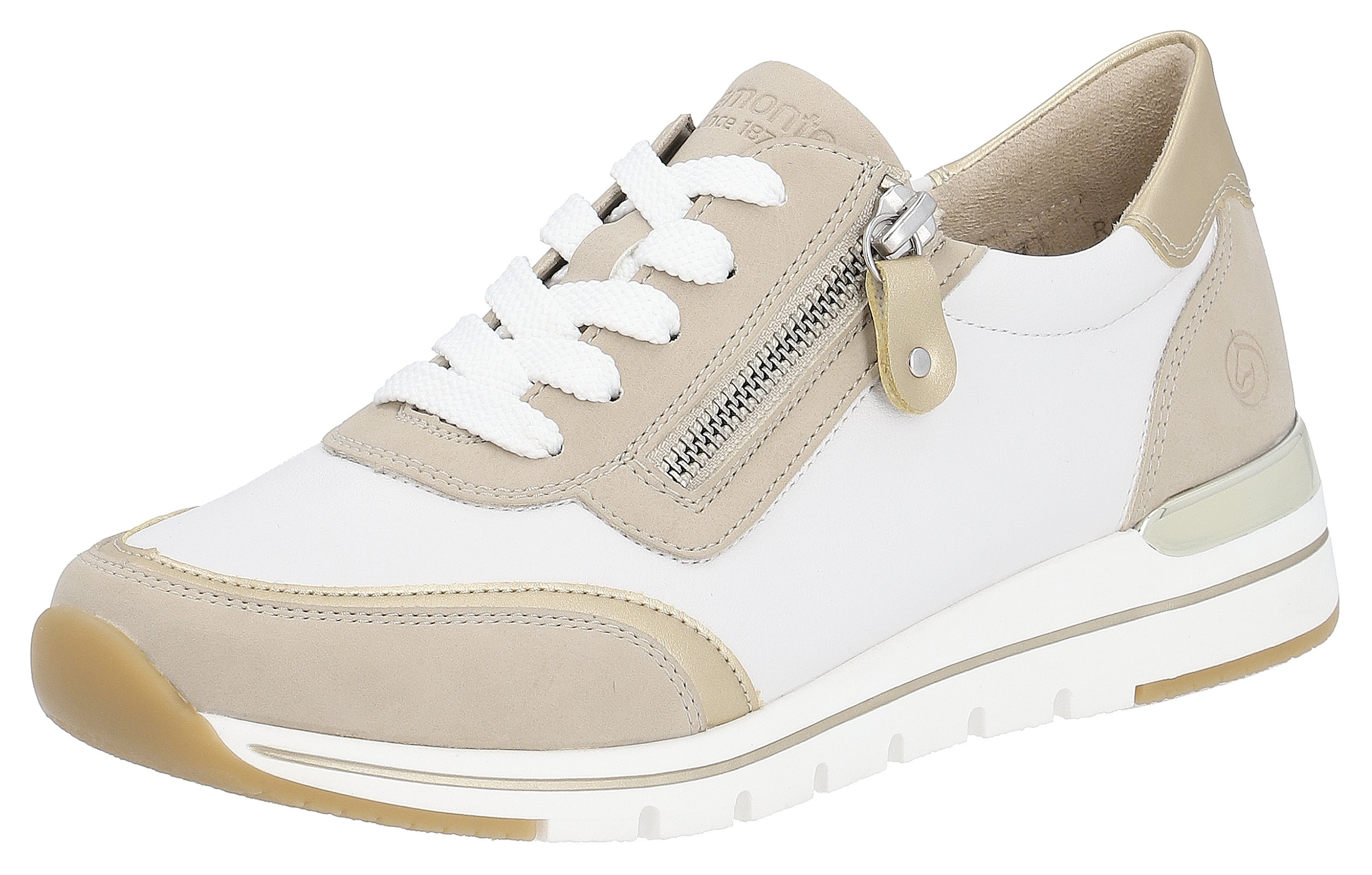 Image of Remonte Keilsneaker mit Kontrastbesätzen, Freizeitschuh, Halbschuh, Schnürschuh