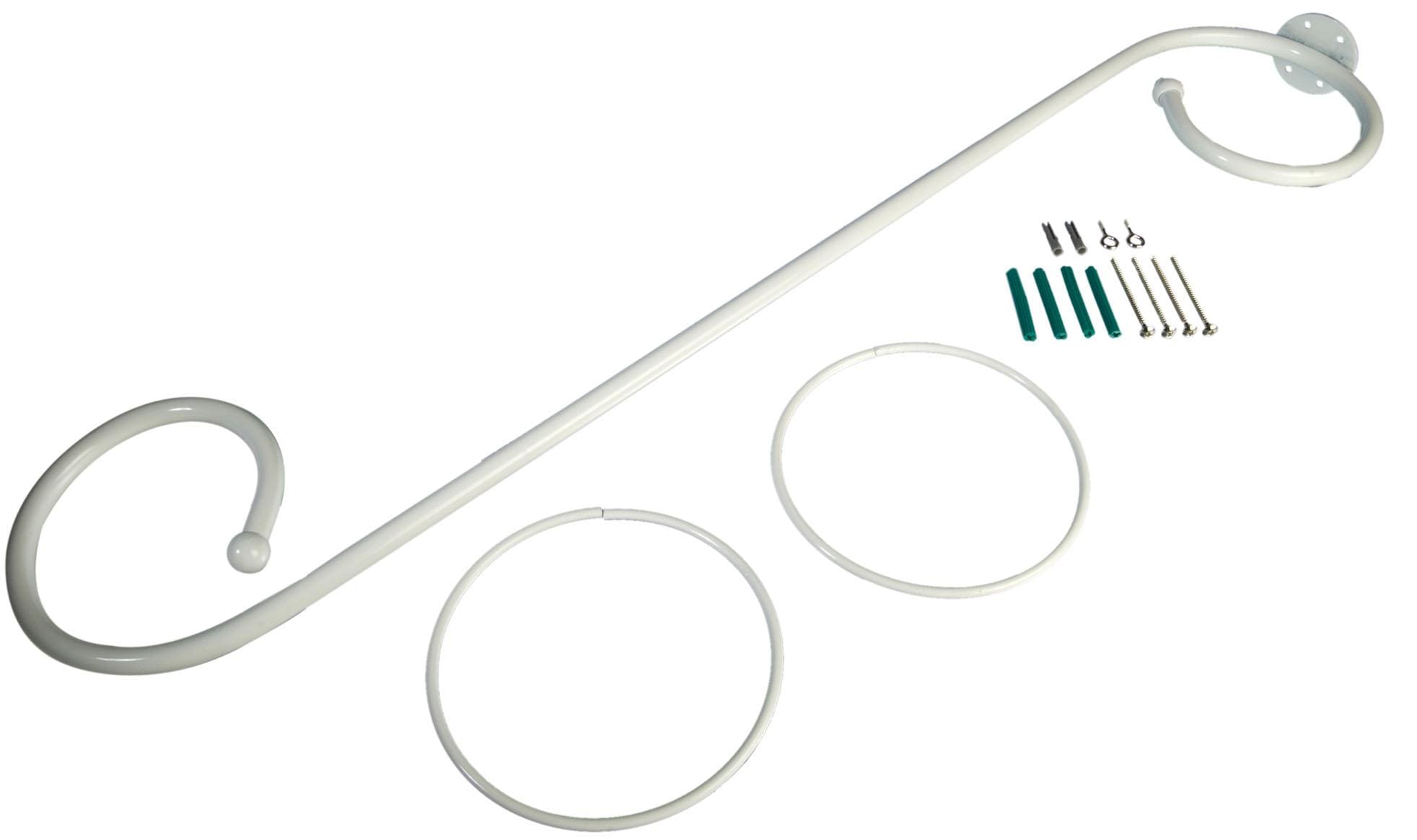 Liedeco Tringle à rideaux »Baldachingarnitur« Ø 12 mm 1 course-läufig Dimension fixe
