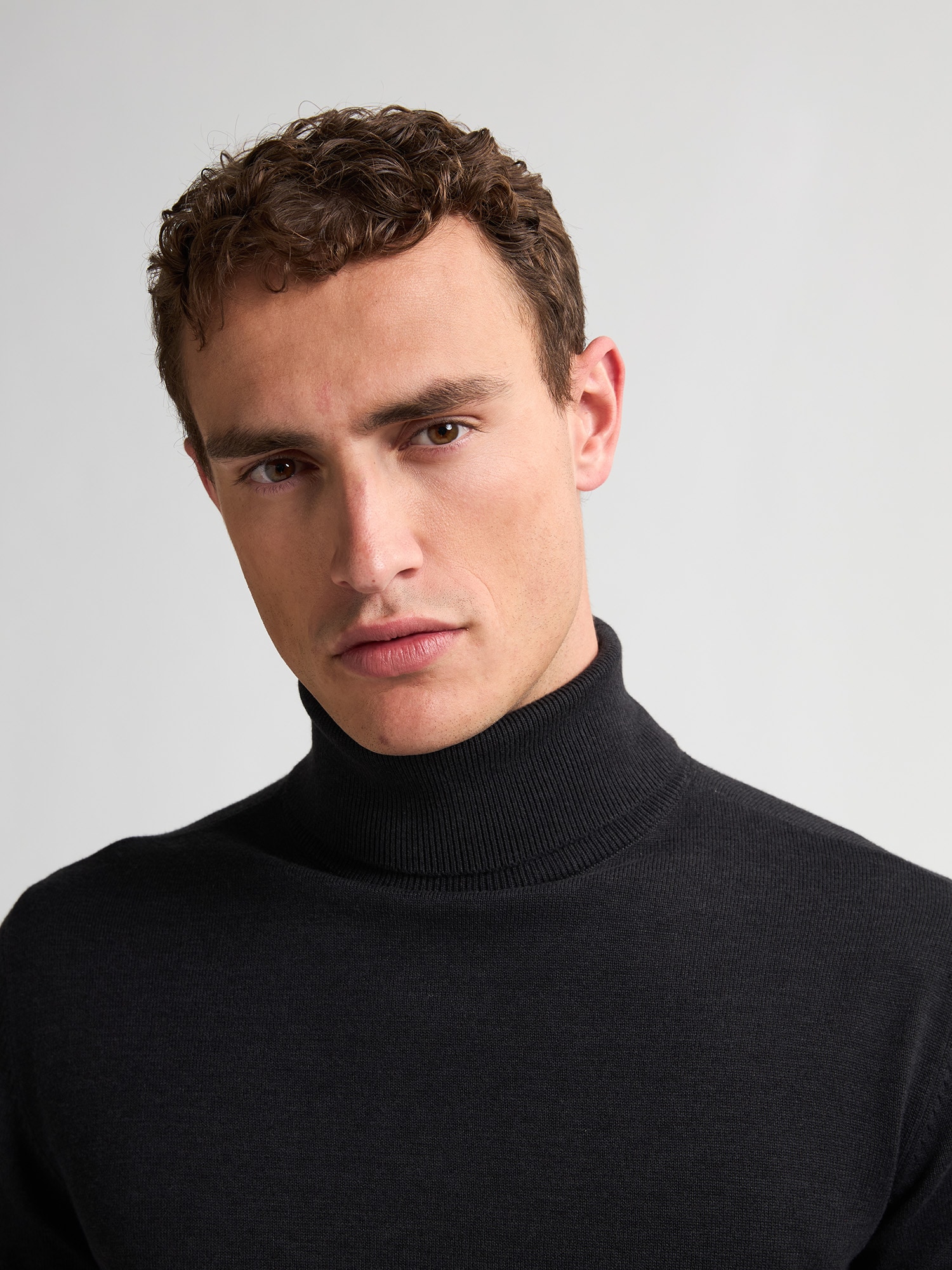 Petrol Industries Rollkragenpullover »Men Knitwear Collar Basi«, Pflegeleichter Materialmix mit Baumwollanteil
