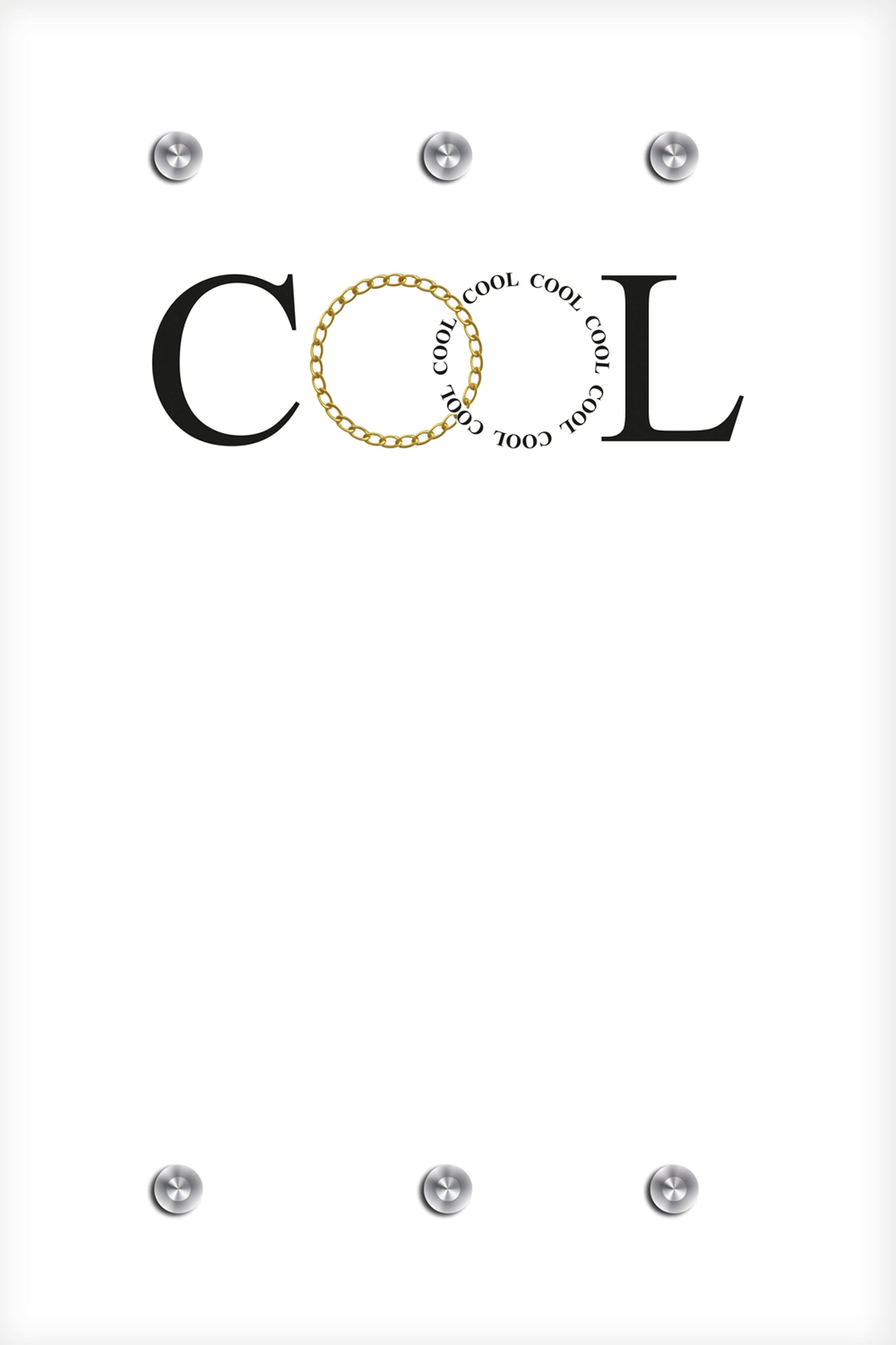 Image of queence Garderobenleiste "COOL" mit 6 Haken, 80 x 120 cm
