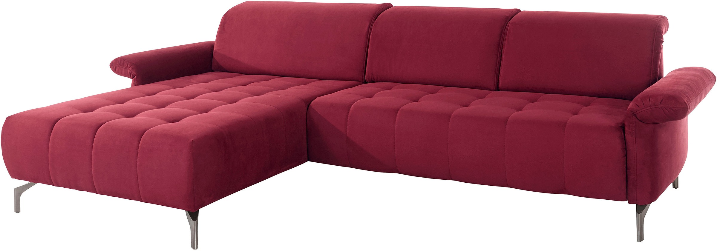 INOSIGN Ecksofa »Fresh L-Form« Federkern, wahlweise Kopfteilverstellung und motorischer Vorziehsitz