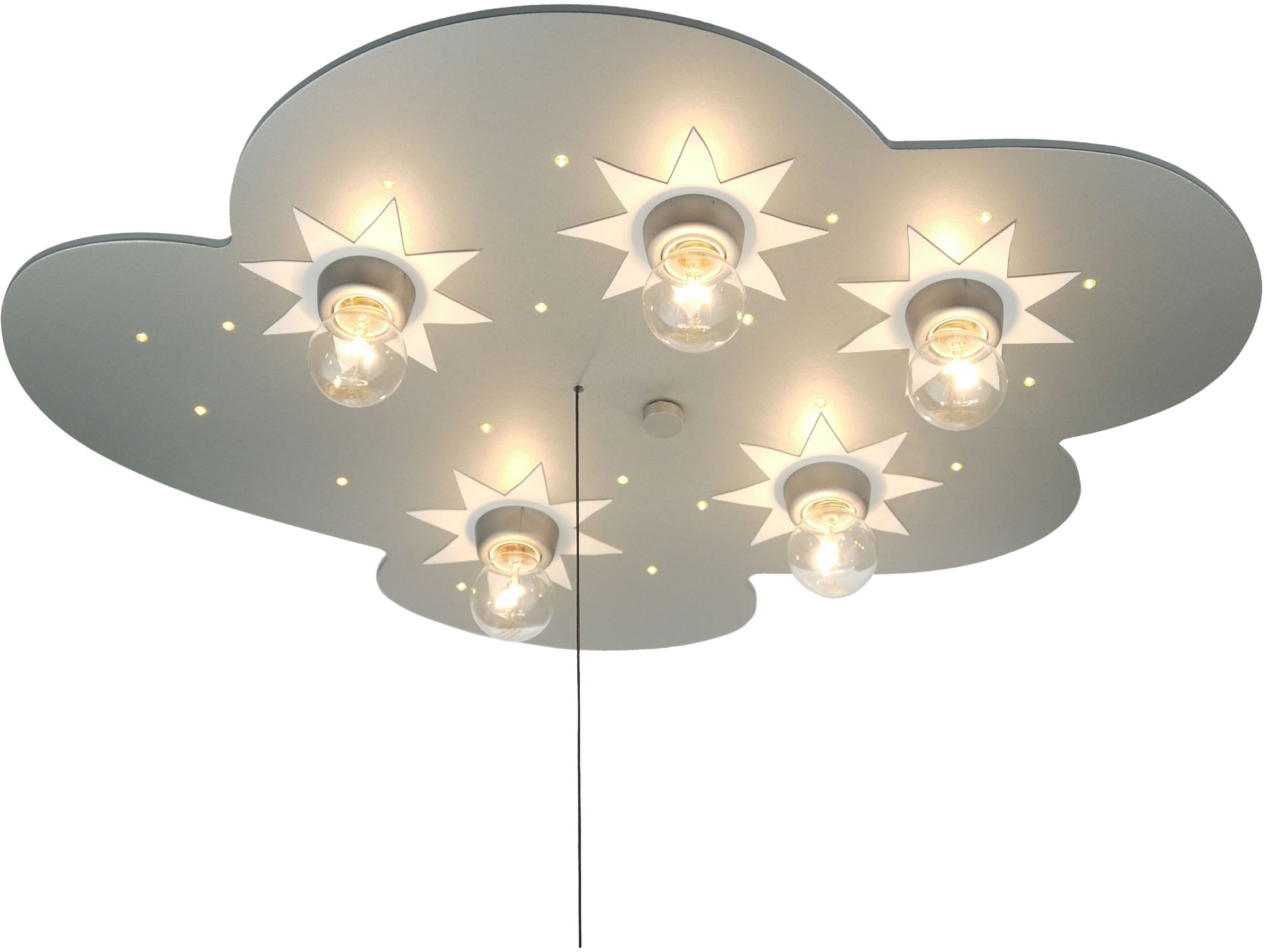 niermann Deckenleuchte »Wolke titan« E14 1 Stk. Deckenleuchte Wolke, titan mit Sternen