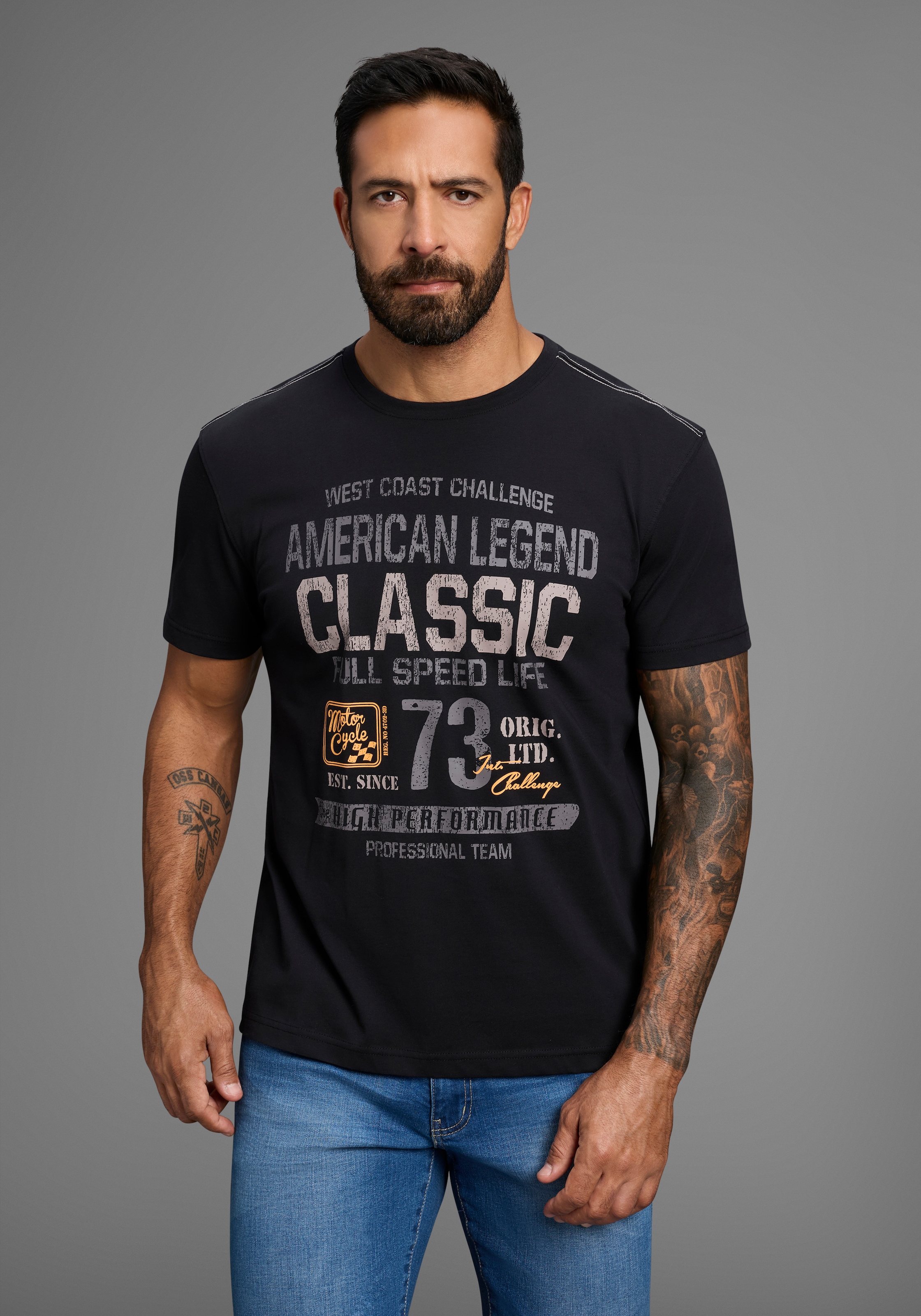 Image of Arizona T-Shirt Kurzarm, unifarben, Rundhals, aus Baumwolle