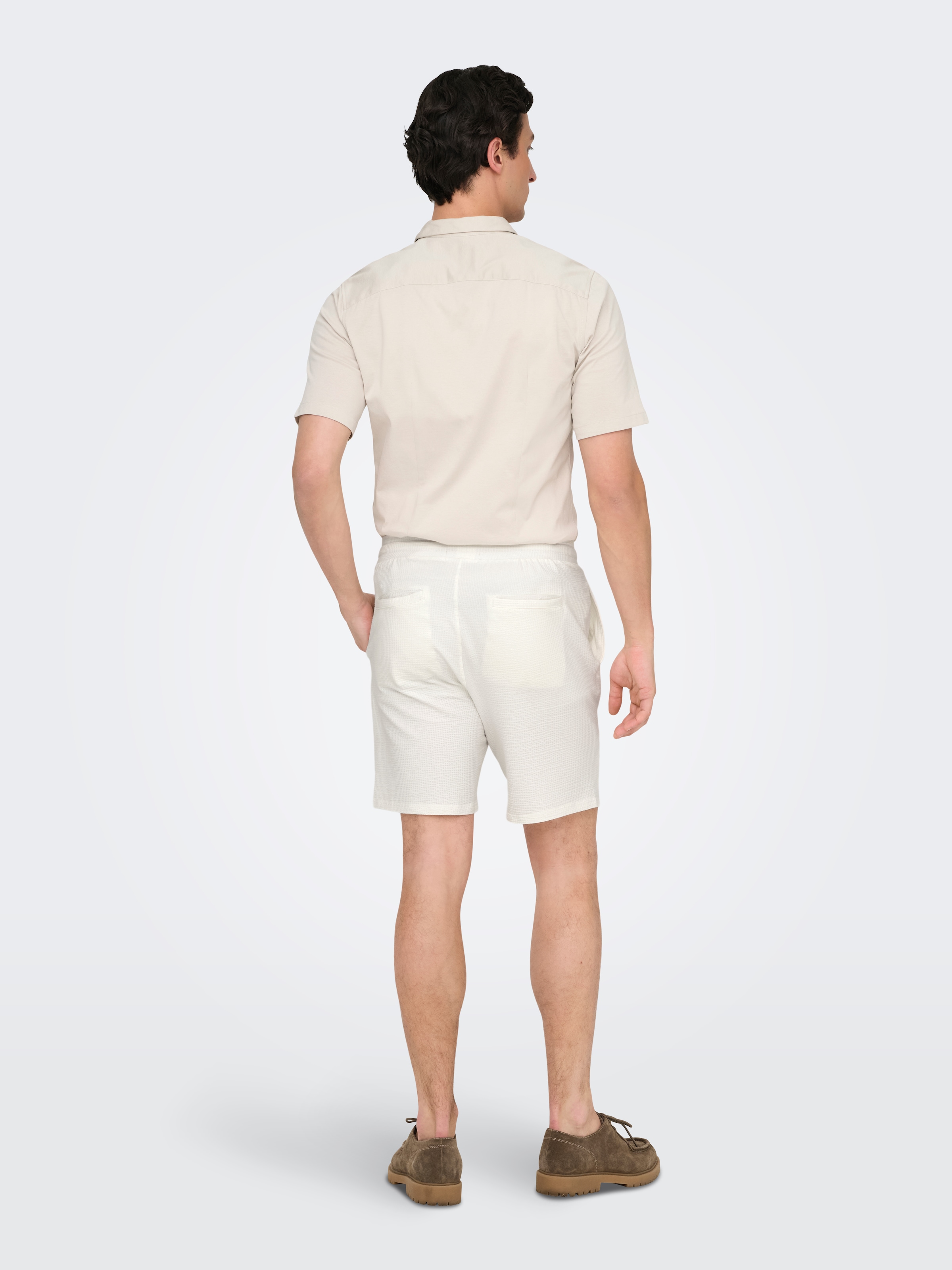 ONLY & SONS Shorts »ONSKIAN LIFE REG SEERSUCKER SHORTS NOOS«