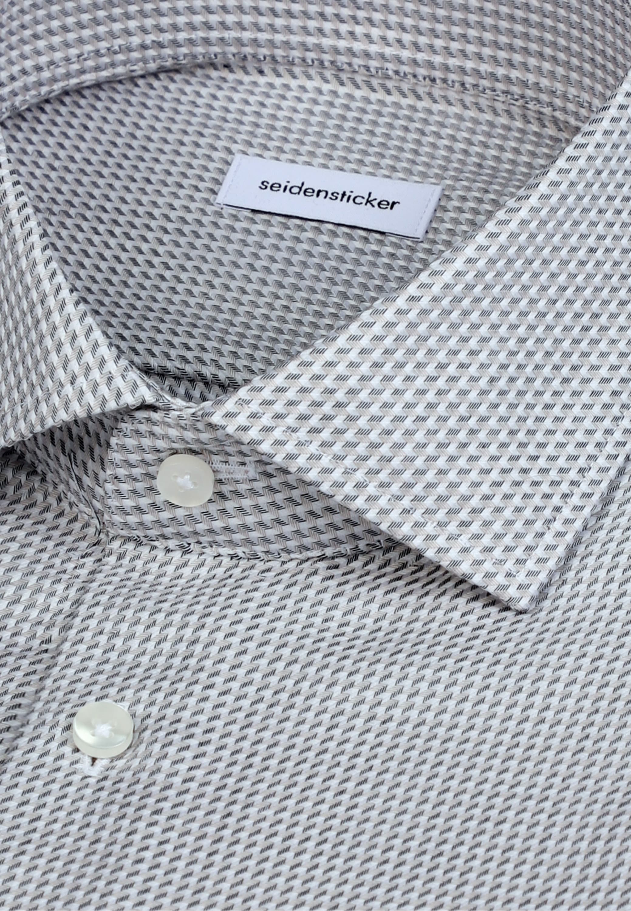 seidensticker Chemise d'affaires »Schwarze Rose« Shaped 1/1 Kentkragen Struktur