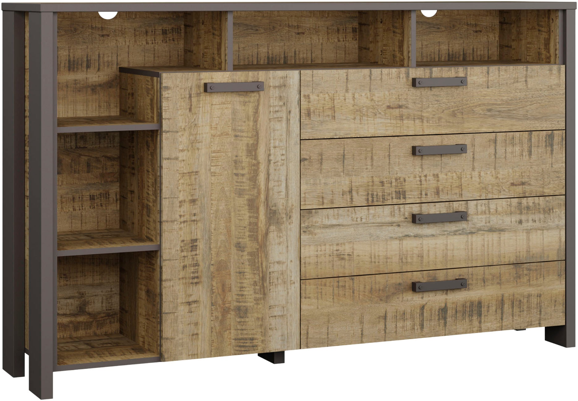 Image of FORTE Sideboard "FORTE CLIF Sideboard mit 1 Tür und 4 Schubladen" B/H/T 161/102,3/41,6 cm, viel Stauraum